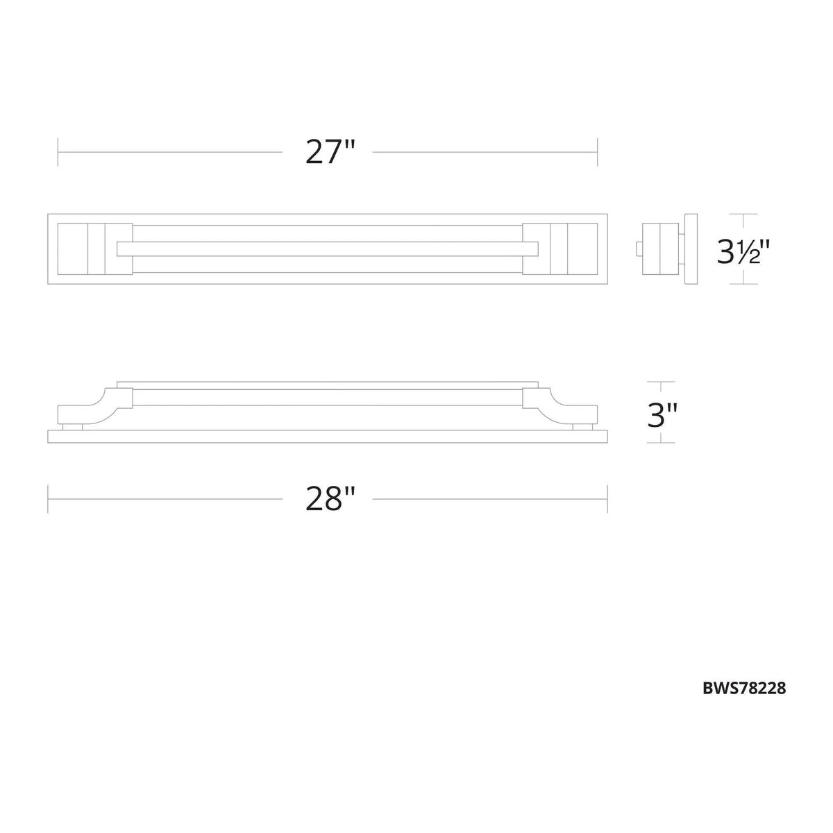 Schonbek Beyond - Aberdeen LED Bath Vanity & Wall Light - BWS78228-BK | Montreal Lighting & Hardware