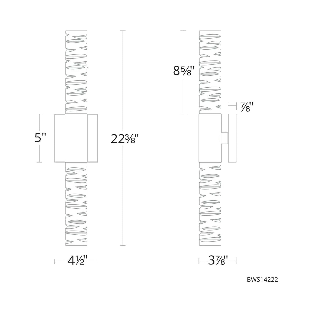 Schonbek Beyond - Cru LED Bath Vanity & Wall Light - BWS14222-PN | Montreal Lighting & Hardware