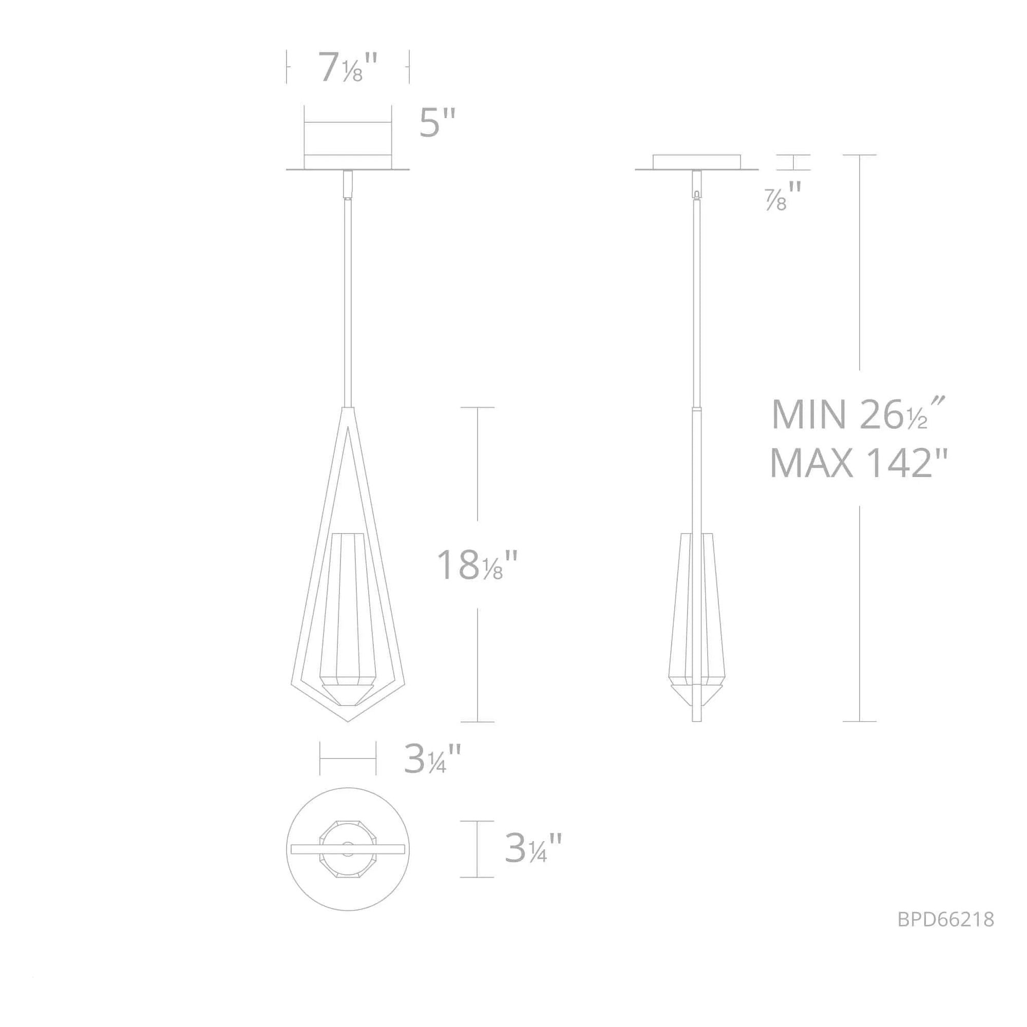 Schonbek Beyond - Devotion LED Mini Pendant - BPD66218-AB | Montreal Lighting & Hardware