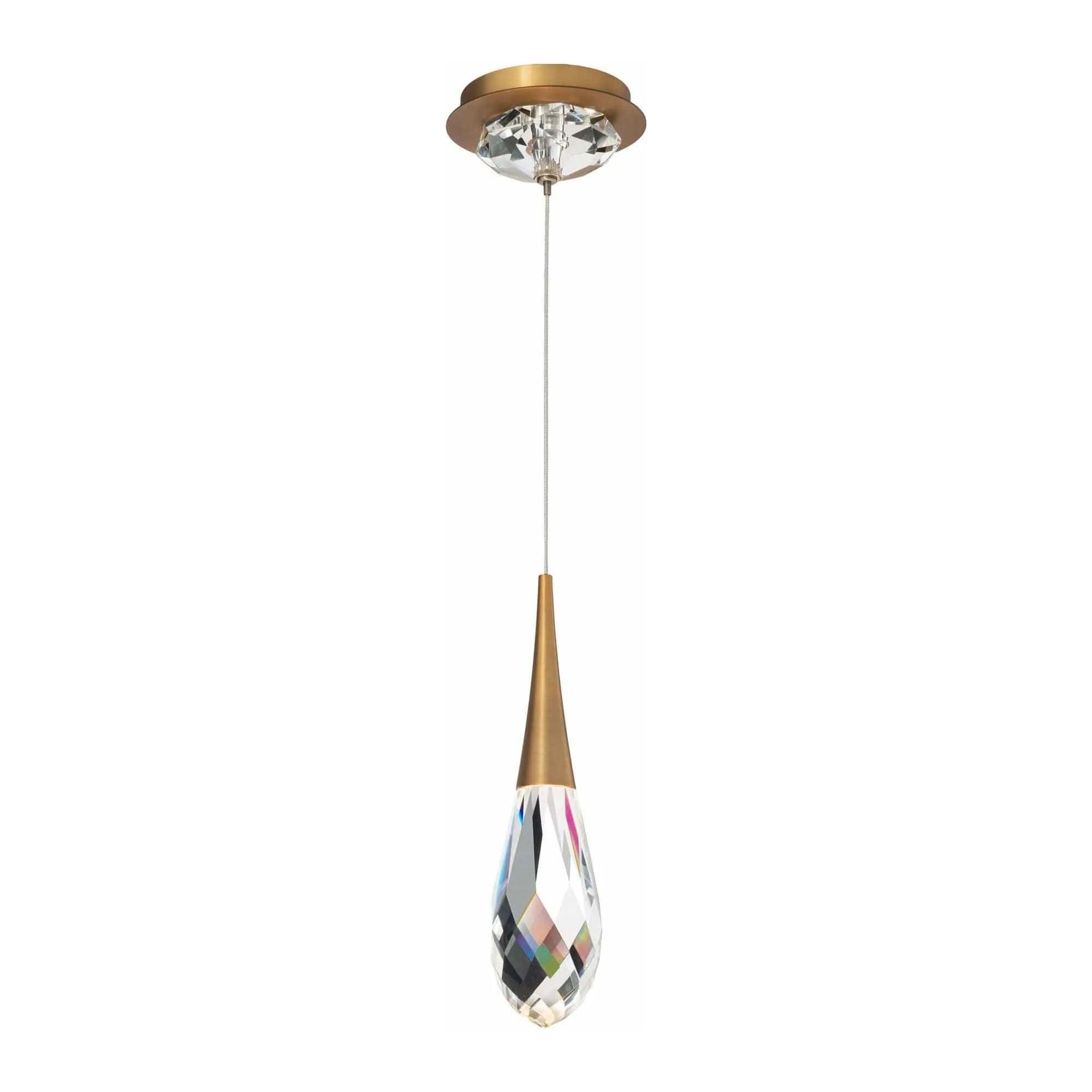 Schonbek Beyond - Hibiscus LED Mini Pendant - BPD21213-AB | Montreal Lighting & Hardware