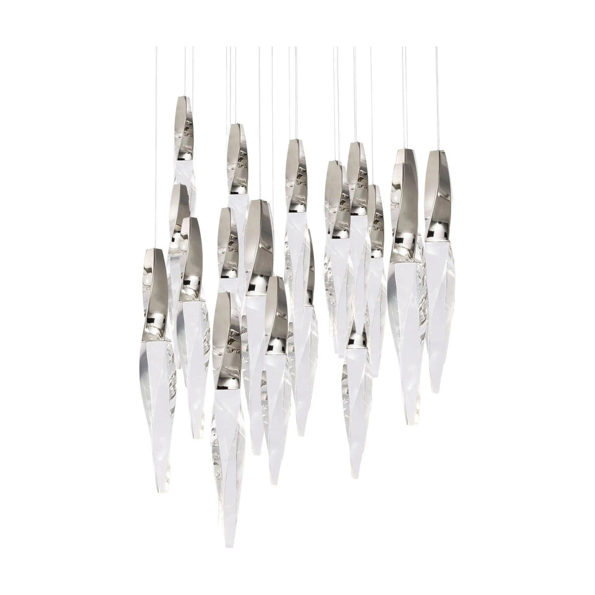 Schonbek Beyond - Kindjal 21 Light LED Multi-Light Pendant - BPD13221-PN | Montreal Lighting & Hardware