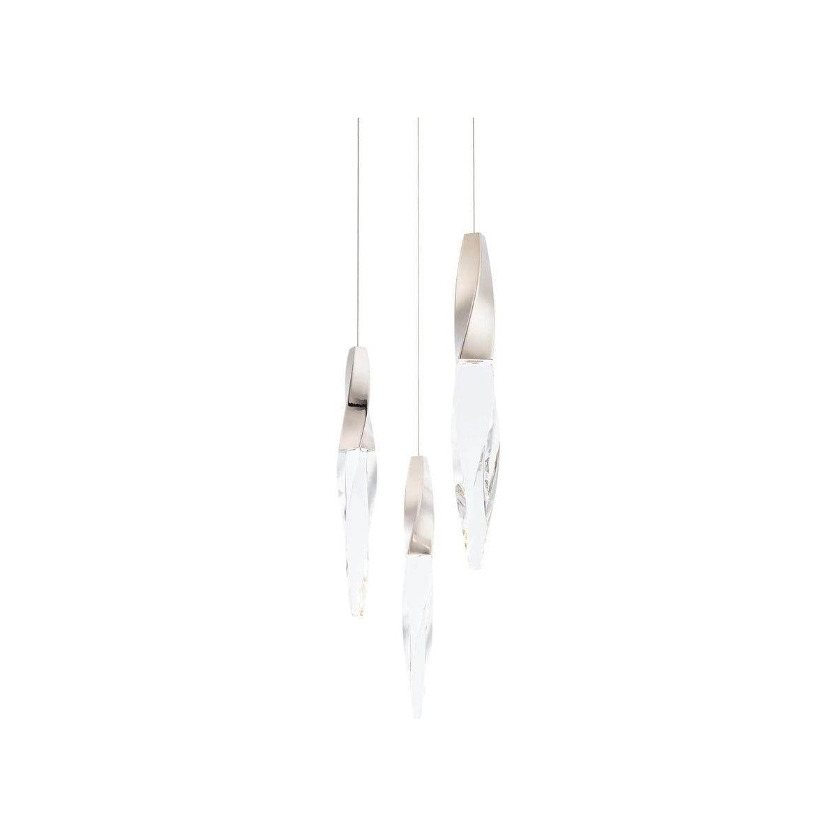 Schonbek Beyond - Kindjal 3 Light LED Multi-Light Pendant - BPD13203-PN | Montreal Lighting & Hardware