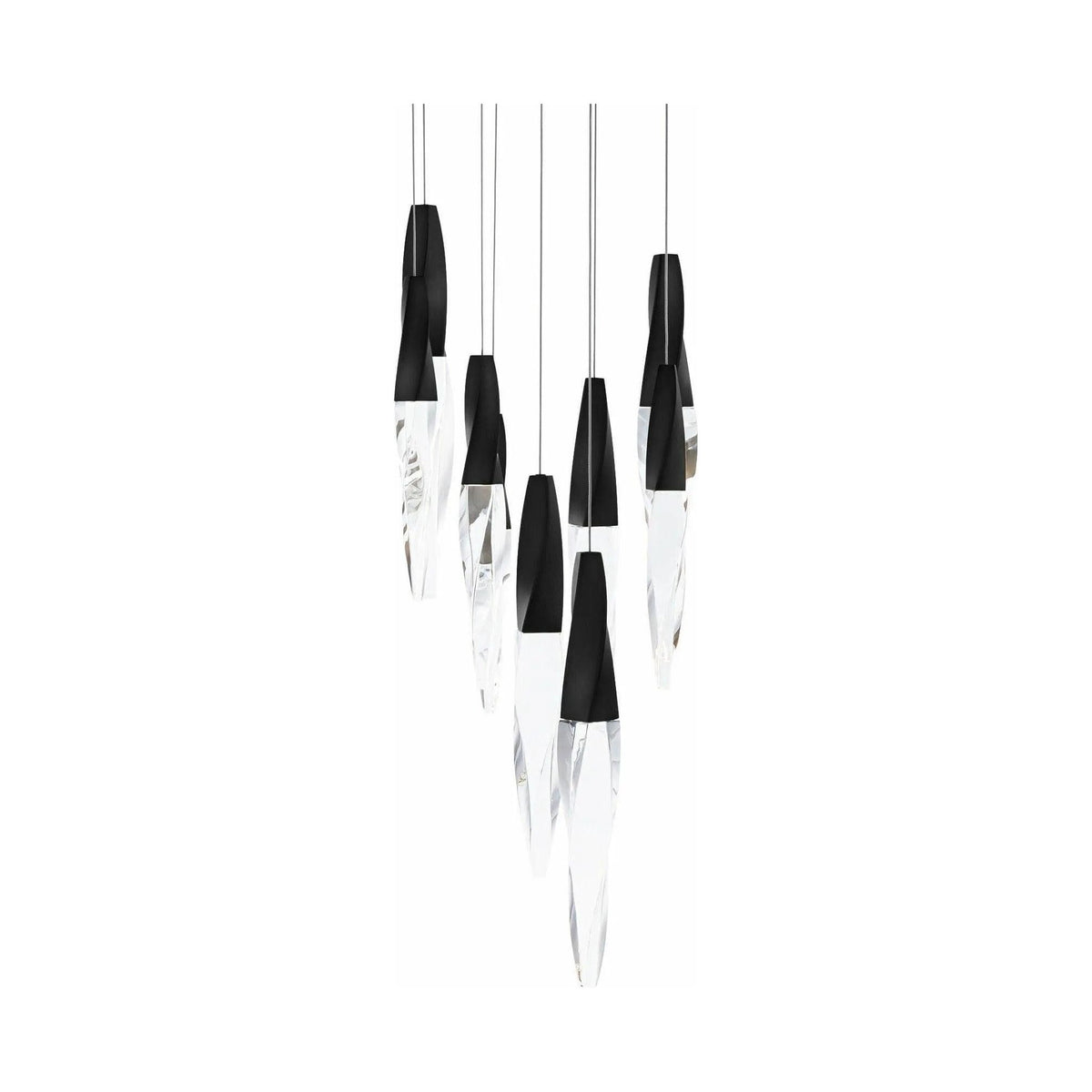 Schonbek Beyond - Kindjal 9 Light LED Multi-Light Pendant - BPD13209-BK | Montreal Lighting & Hardware