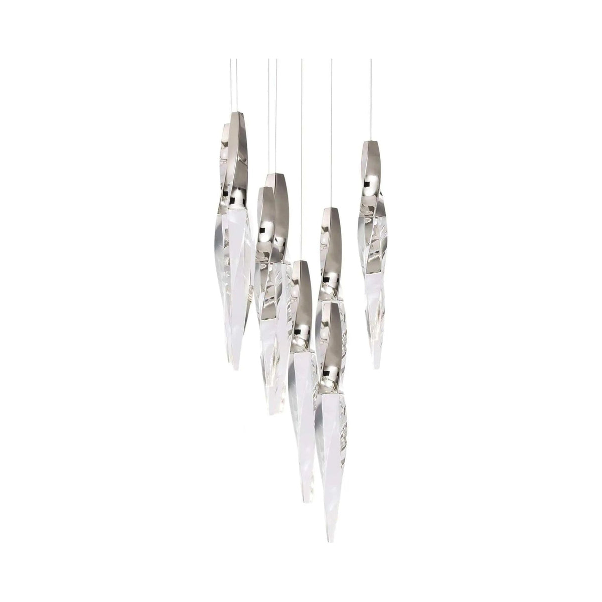 Schonbek Beyond - Kindjal 9 Light LED Multi-Light Pendant - BPD13209-PN | Montreal Lighting & Hardware