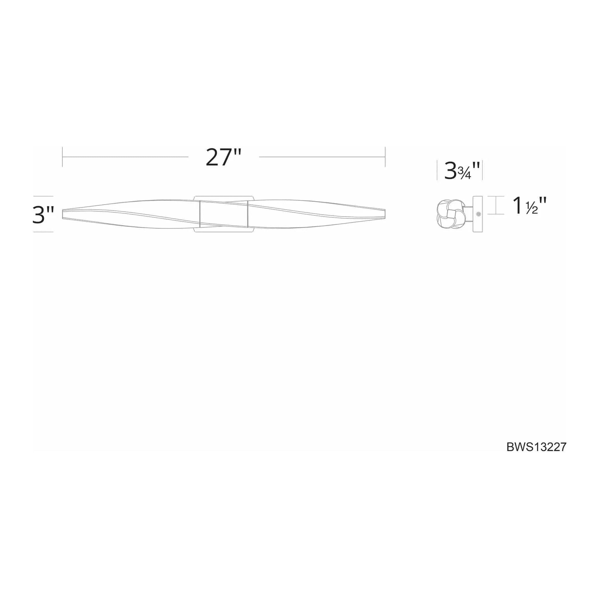 Schonbek Beyond - Kindjal LED Bath Vanity & Wall Light - BWS13227-AB | Montreal Lighting & Hardware