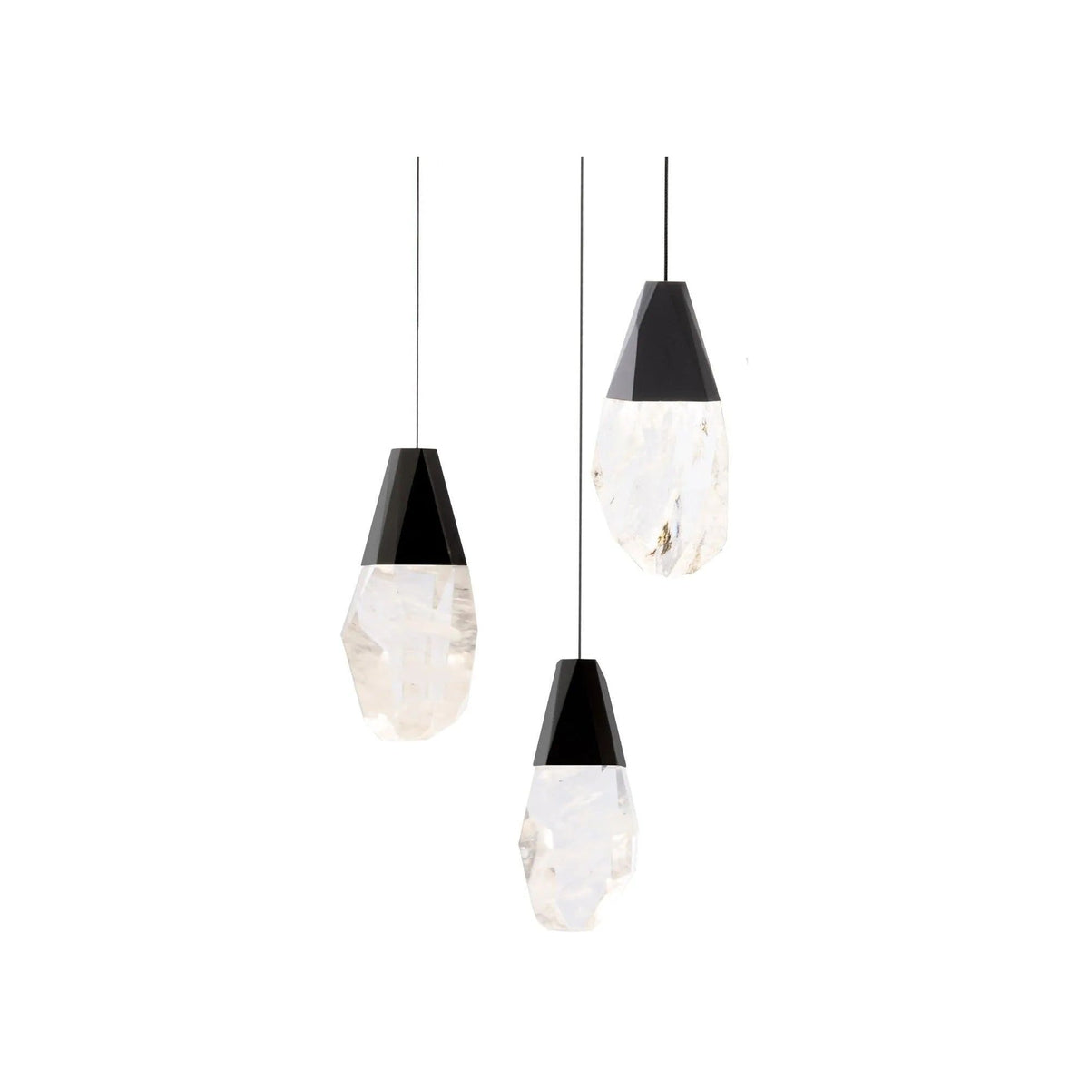 Schonbek Beyond - Martini 3 Light LED Multi-Light Pendant - BPD20203OH-BK | Montreal Lighting & Hardware