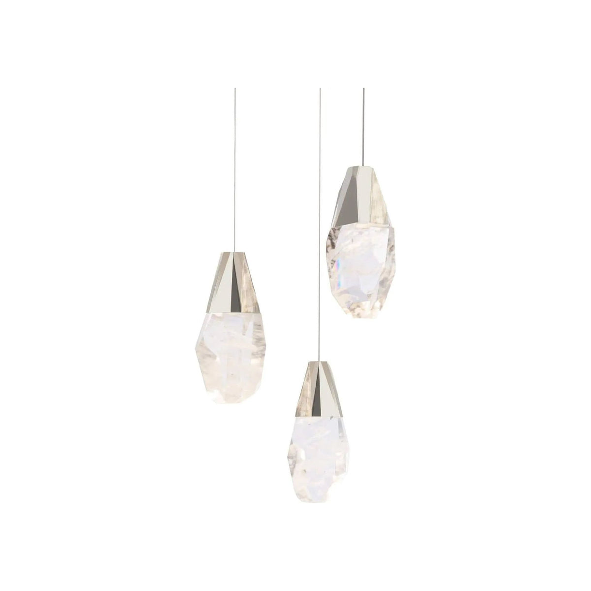 Schonbek Beyond - Martini 3 Light LED Multi-Light Pendant - BPD20203OH-PN | Montreal Lighting & Hardware