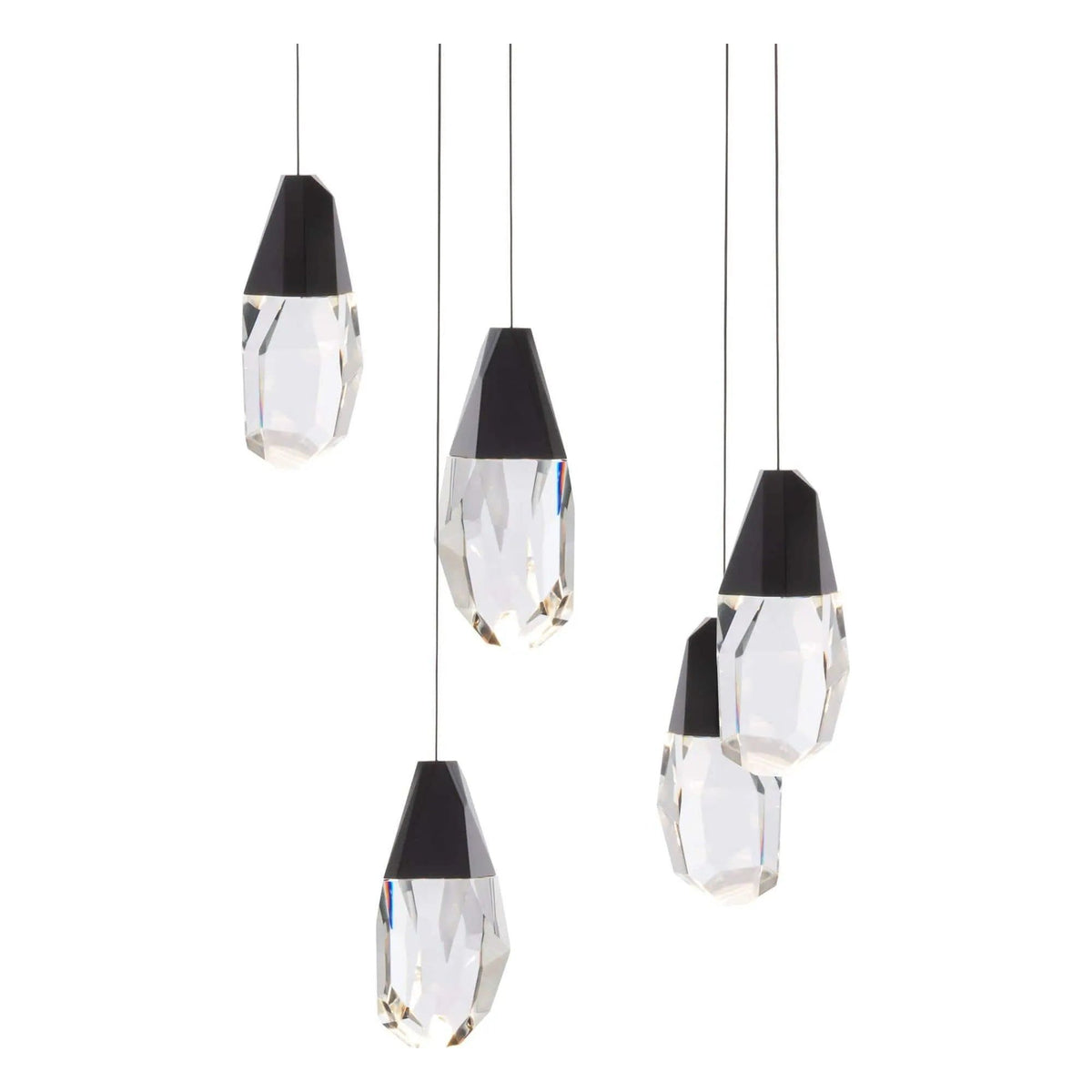 Schonbek Beyond - Martini 5 Light LED Multi-Light Pendant - BPD20205O-BK | Montreal Lighting & Hardware