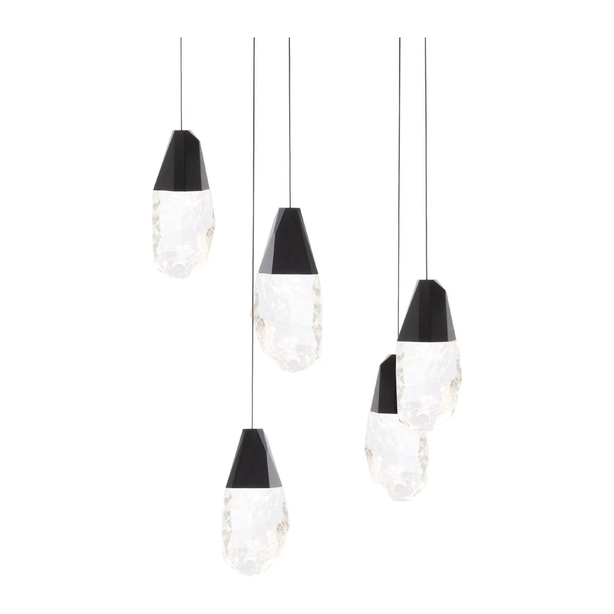 Schonbek Beyond - Martini 5 Light LED Multi-Light Pendant - BPD20205OH-BK | Montreal Lighting & Hardware