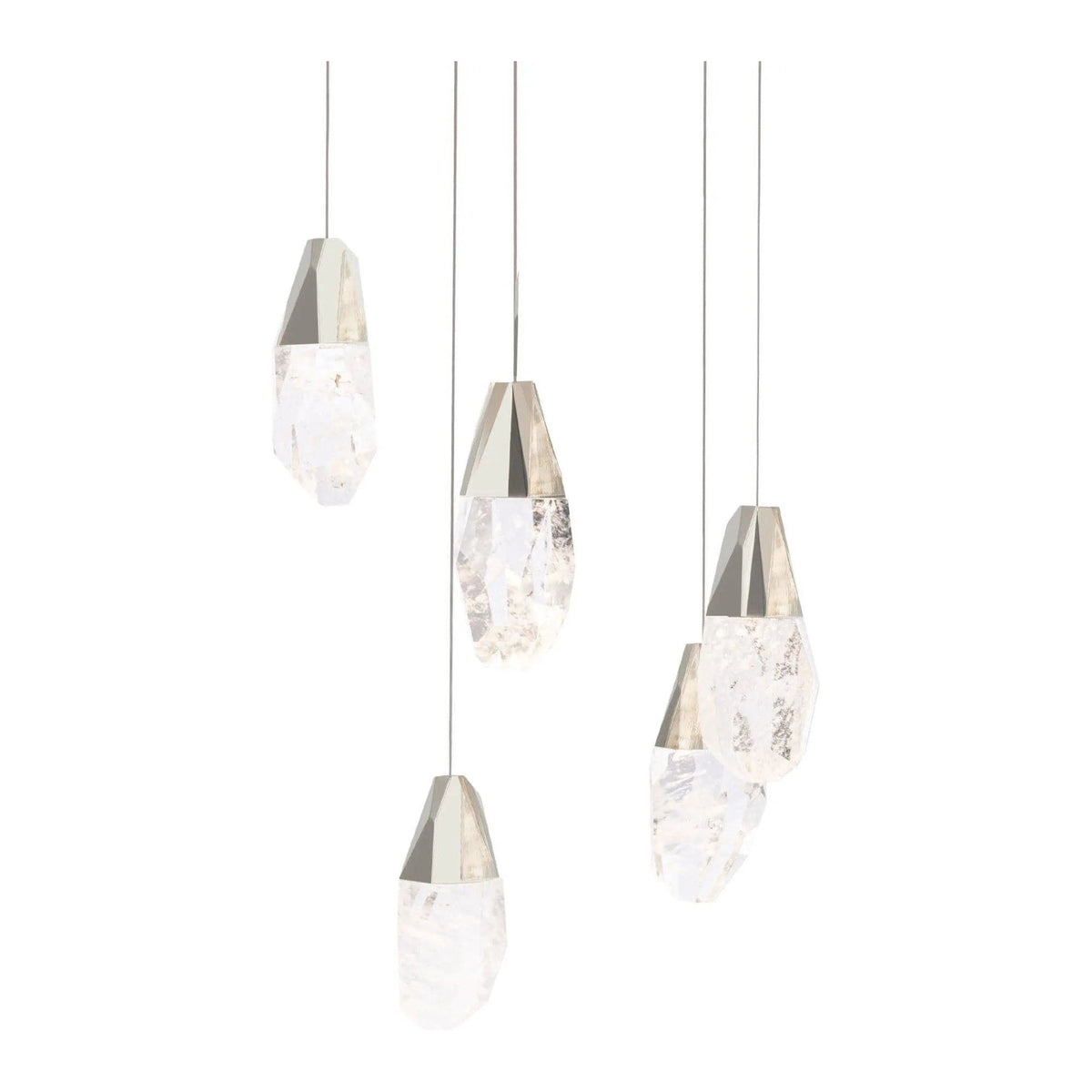 Schonbek Beyond - Martini 5 Light LED Multi-Light Pendant - BPD20205OH-PN | Montreal Lighting & Hardware