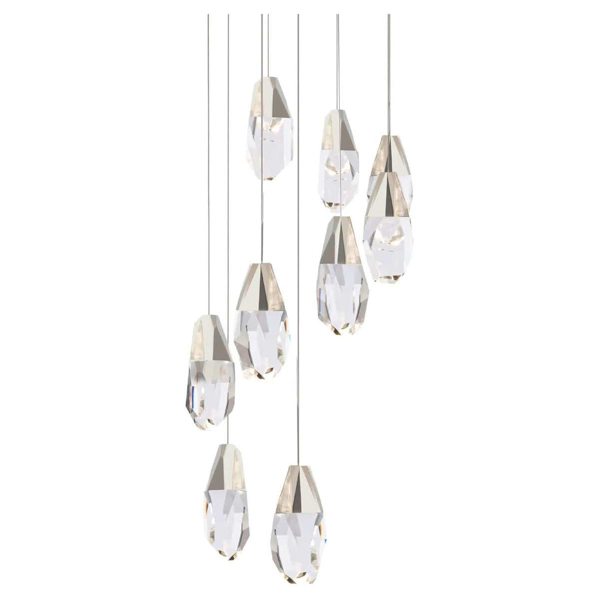 Schonbek Beyond - Martini 9 Light LED Multi-Light Pendant - BPD20209O-PN | Montreal Lighting & Hardware