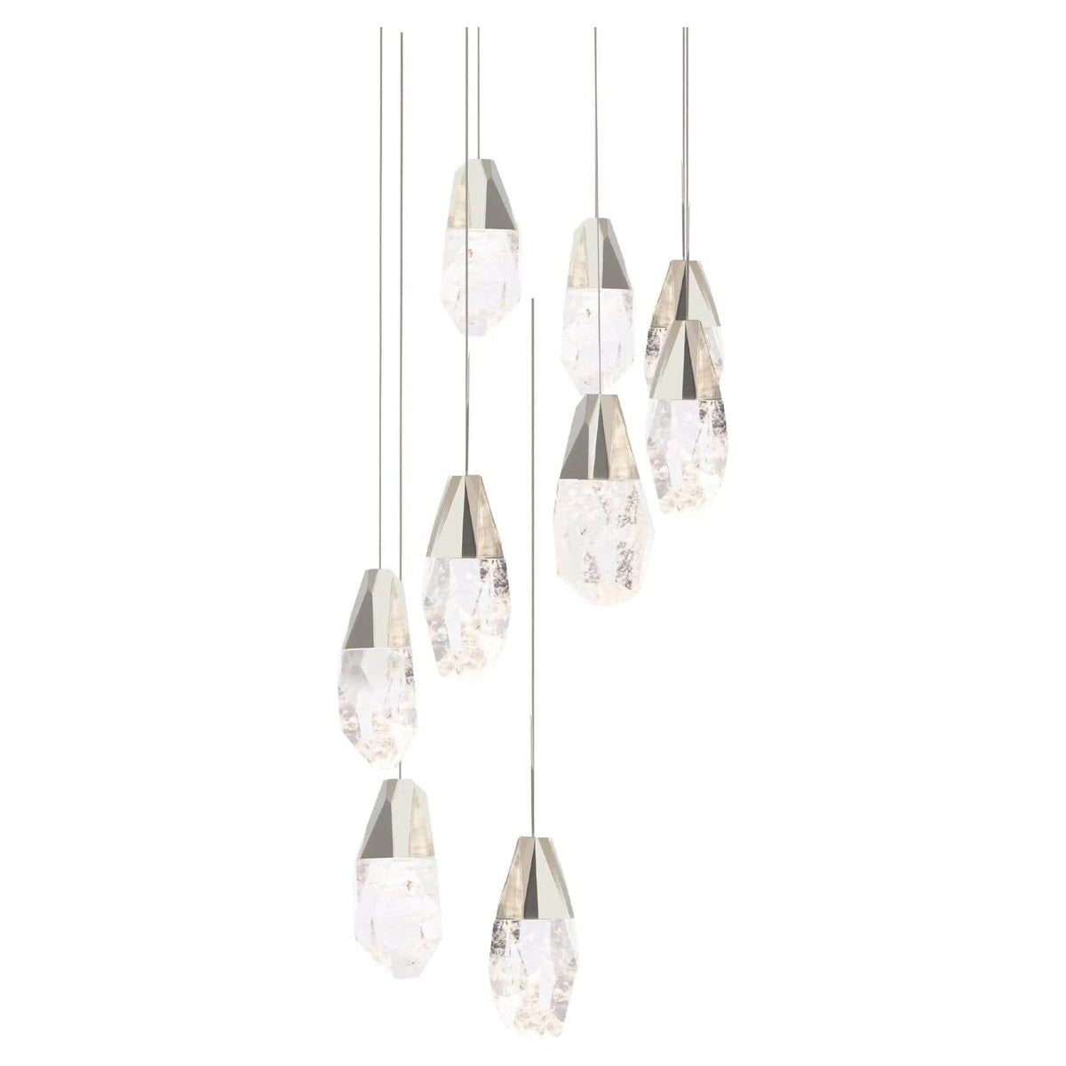 Schonbek Beyond - Martini 9 Light LED Multi-Light Pendant - BPD20209OH-PN | Montreal Lighting & Hardware