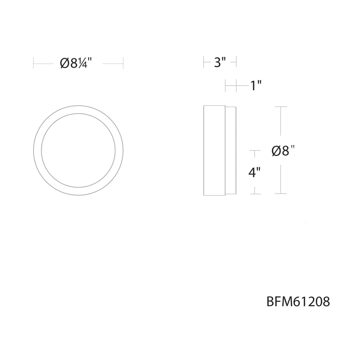 Schonbek Beyond - Melange LED Flush Mount - BFM61208-AB | Montreal Lighting & Hardware