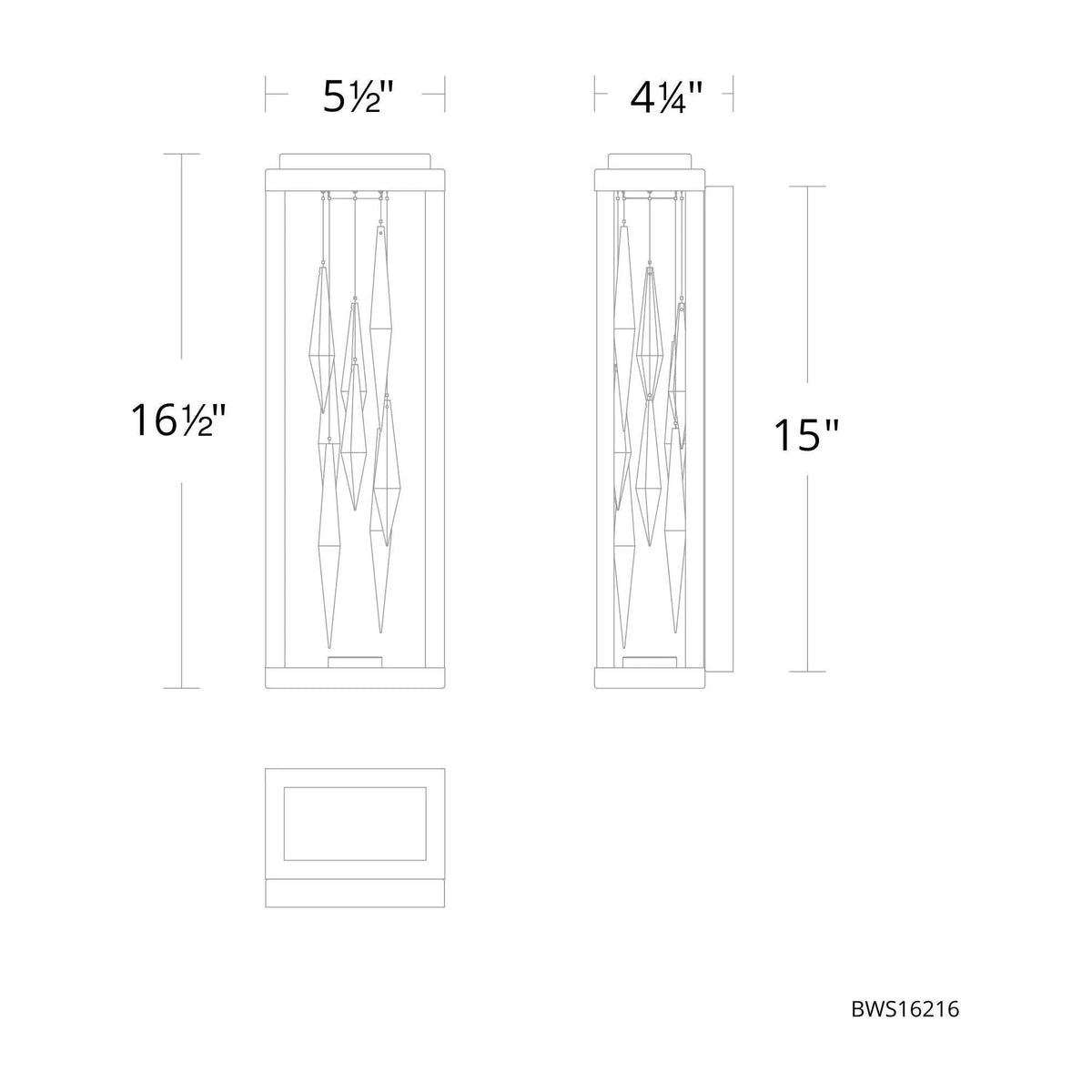 Schonbek Beyond - Mirage LED Wall Sconce - BWS16216-BK | Montreal Lighting & Hardware