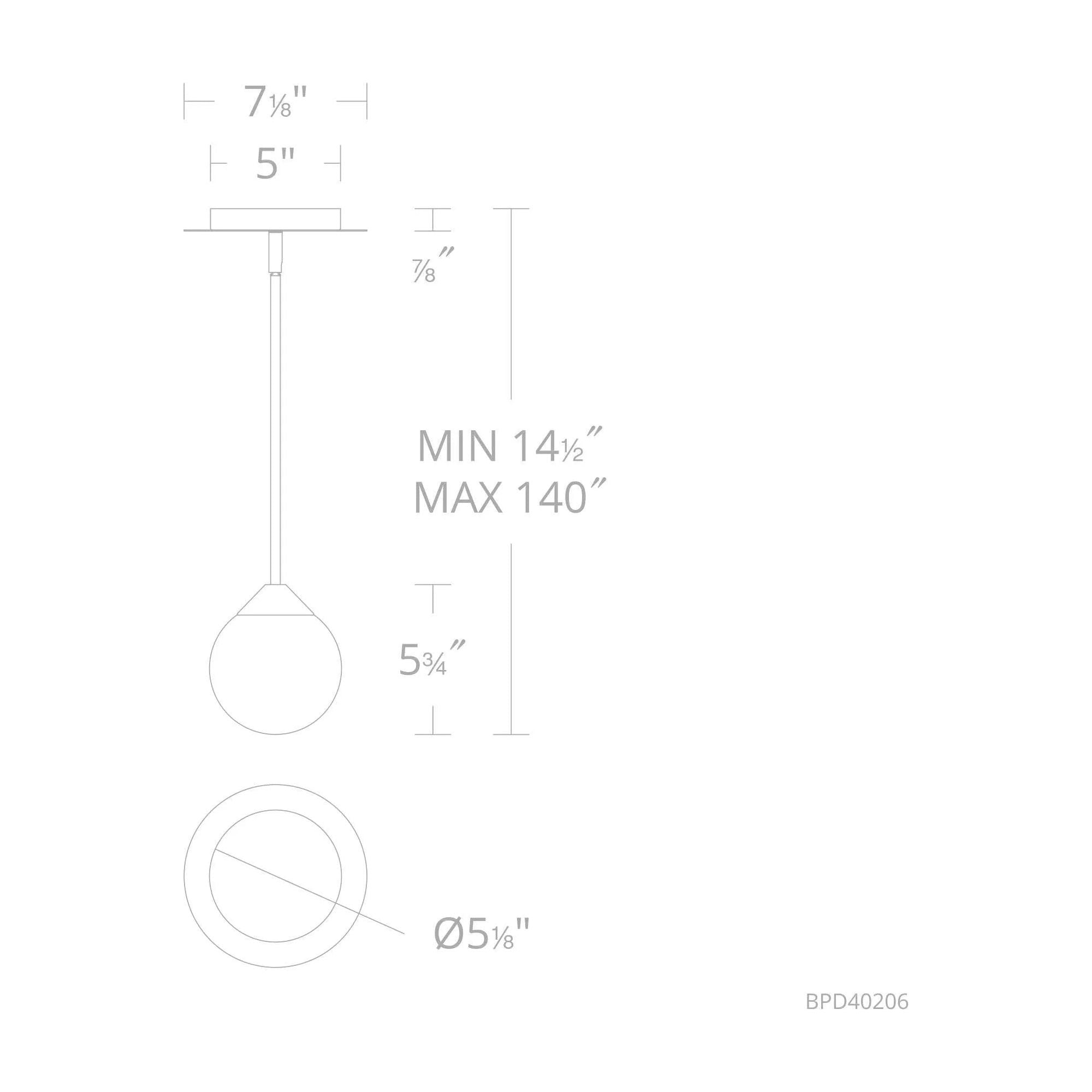 Schonbek Beyond - Quest LED Mini Pendant - BPD40206-AB | Montreal Lighting & Hardware