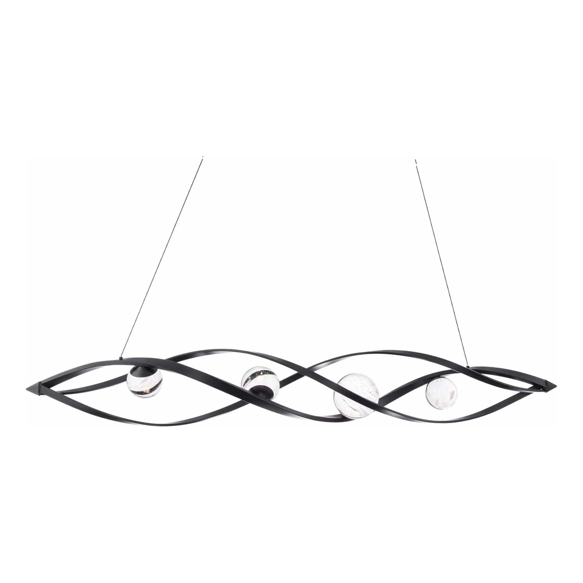 Schonbek Beyond - Slipstream LED Linear Pendant - BPD50257-BK | Montreal Lighting & Hardware