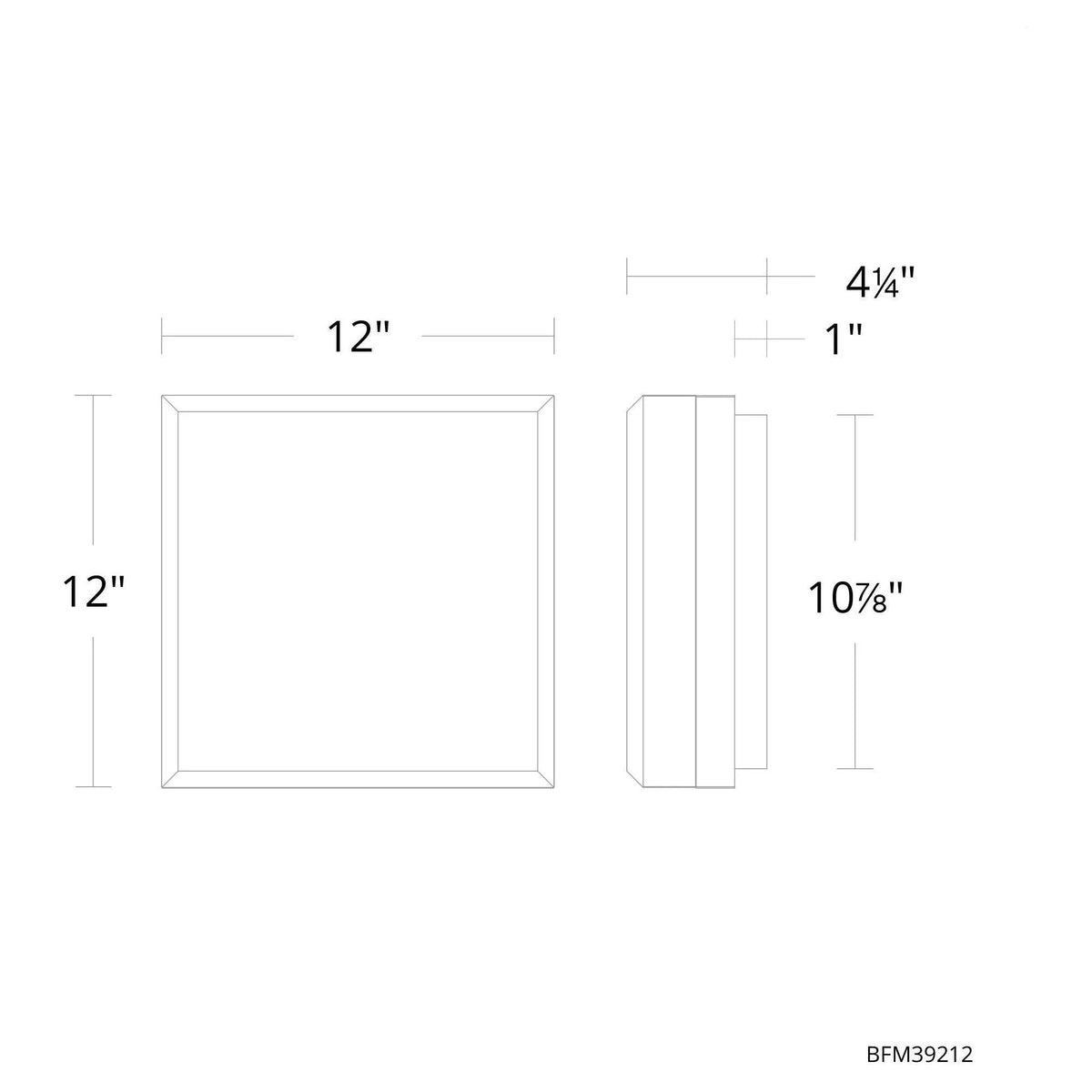 Schonbek Beyond - Whisper LED Flush Mount - BFM39212-AB | Montreal Lighting & Hardware