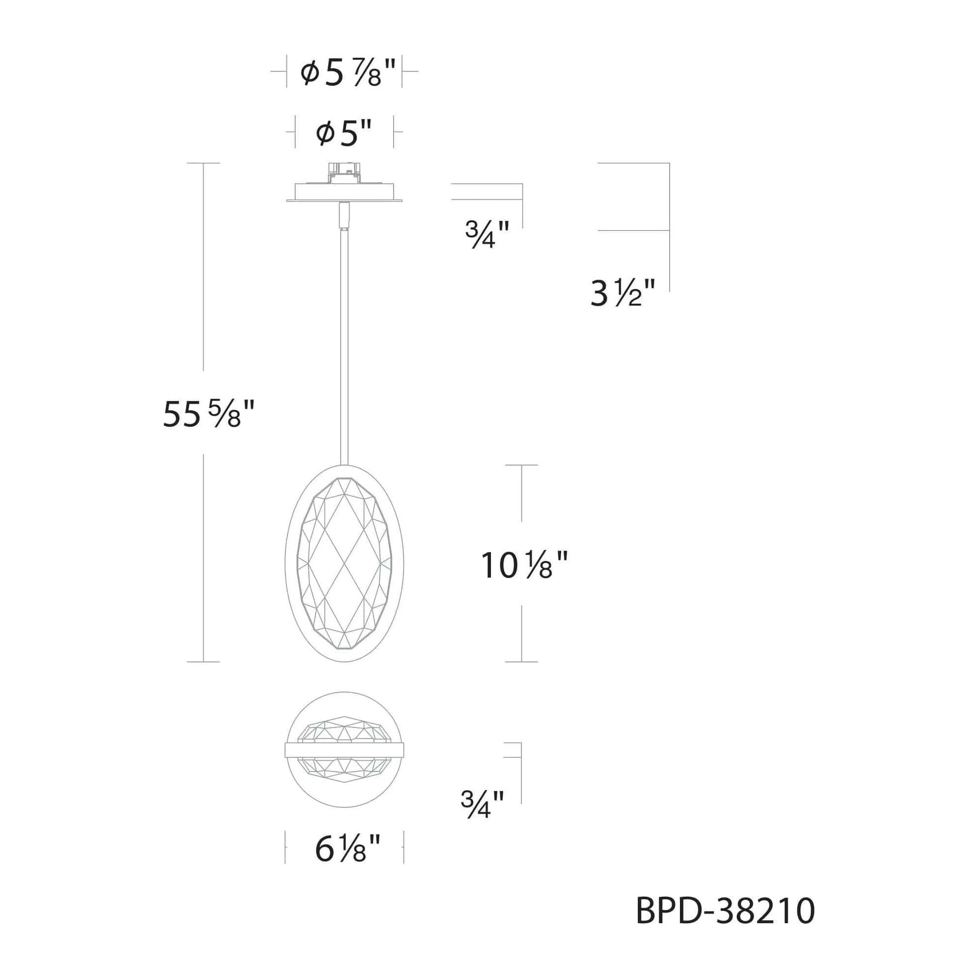 Schonbek Beyond - Wonder LED Mini-Pendant - BPD38210-BK | Montreal Lighting & Hardware