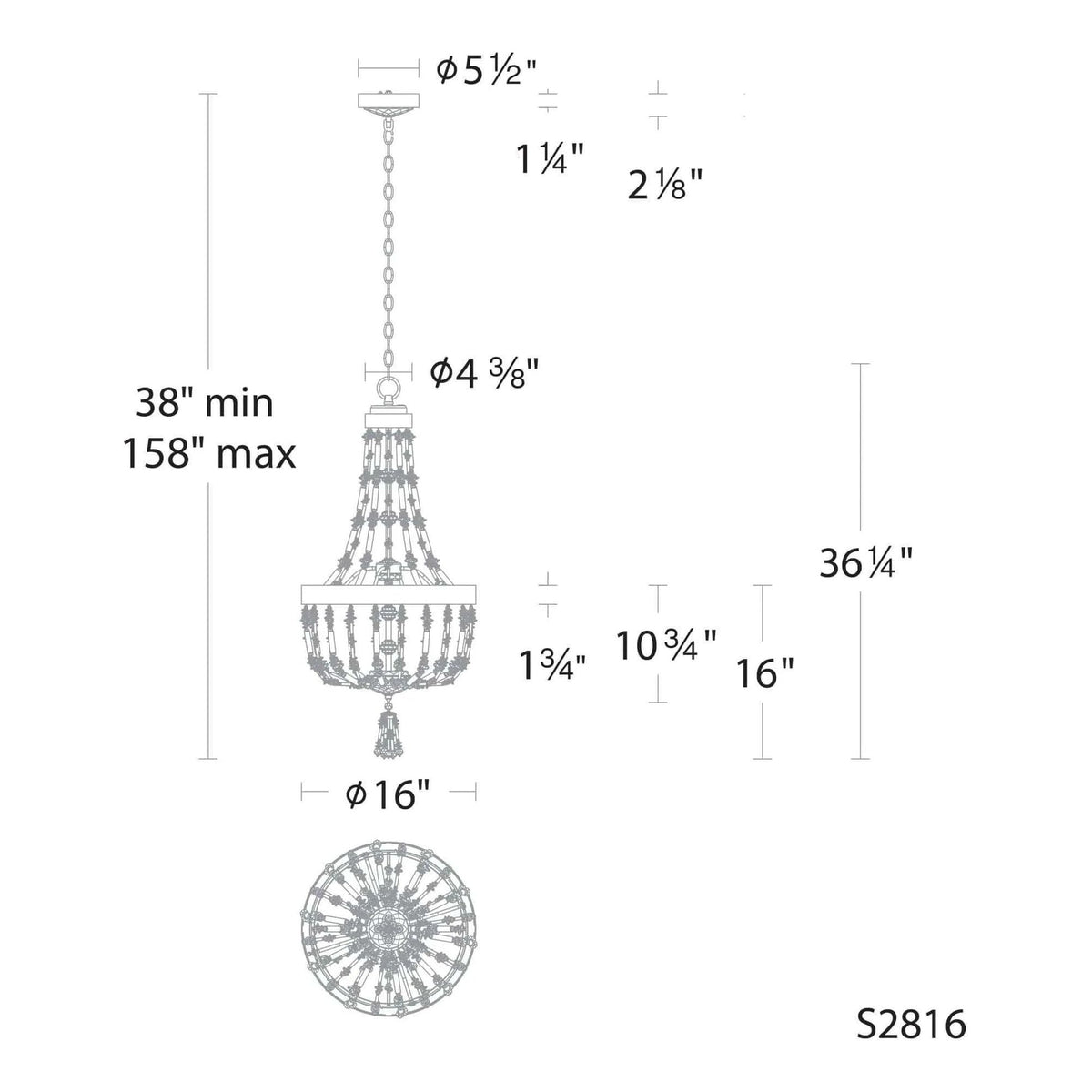 Schonbek Signature - Bali Pendant - S2816-51O | Montreal Lighting & Hardware