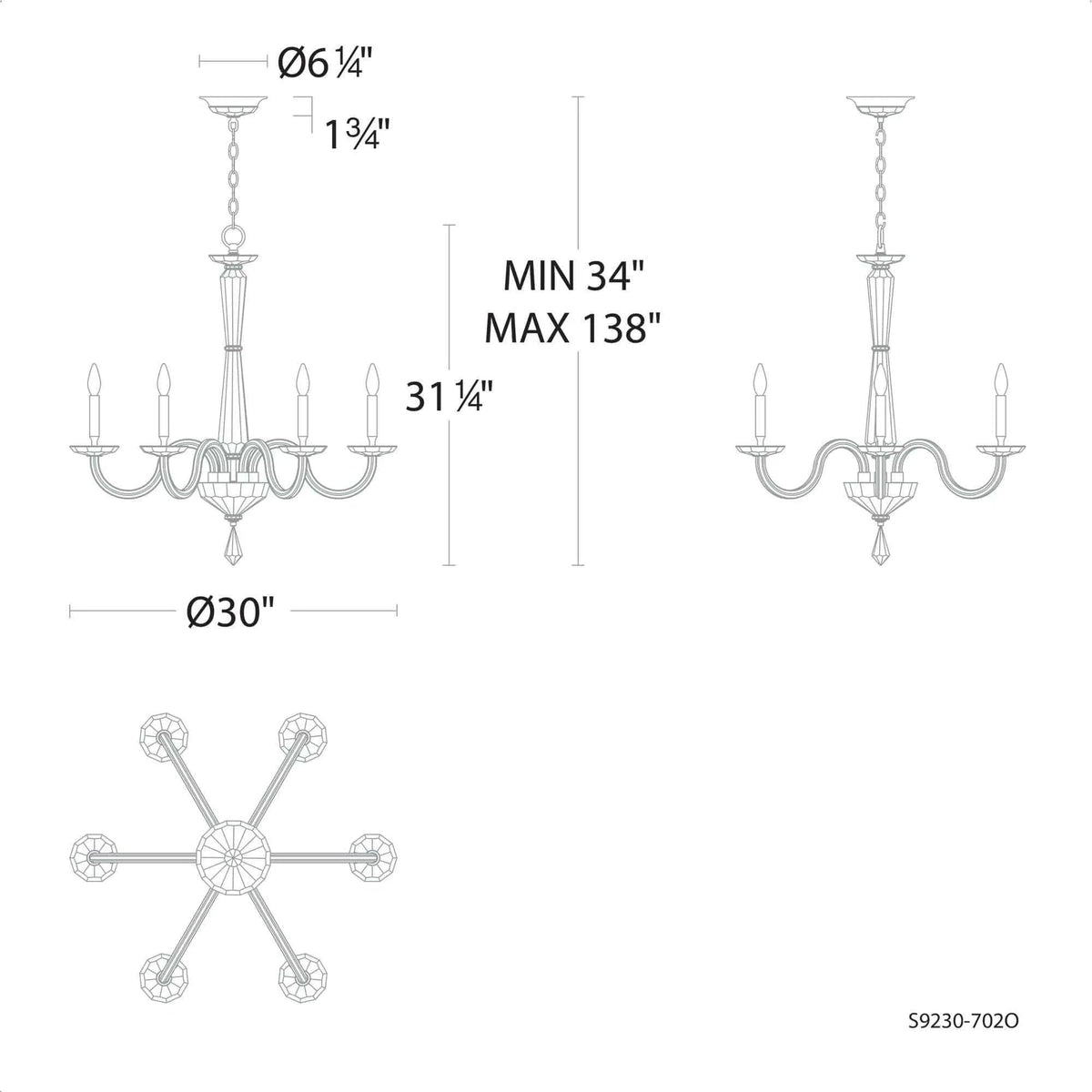 Schonbek Signature - Habsburg Chandelier - S9235-702O | Montreal Lighting & Hardware