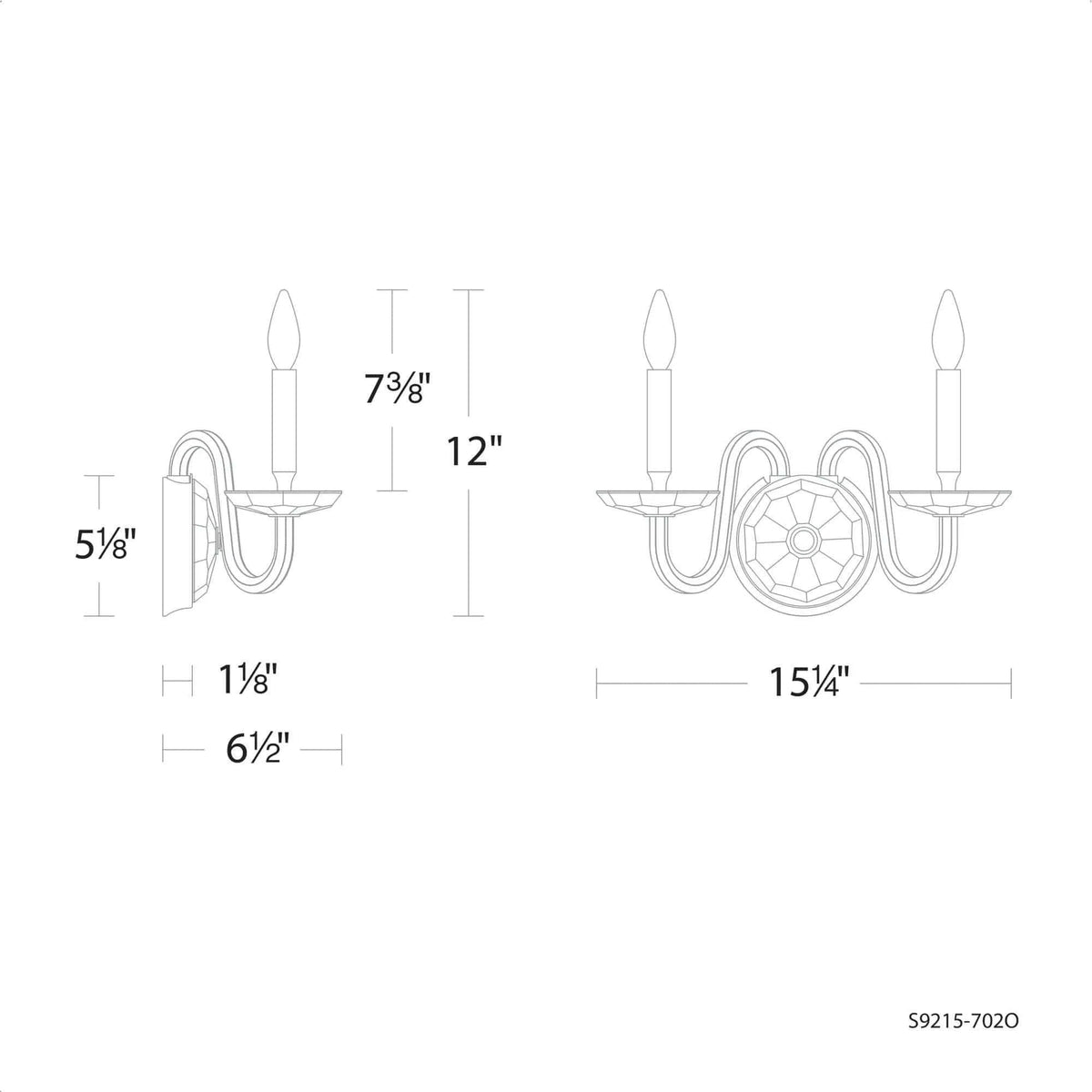 Schonbek Signature - Habsburg Wall Sconce - S9215-702O | Montreal Lighting & Hardware