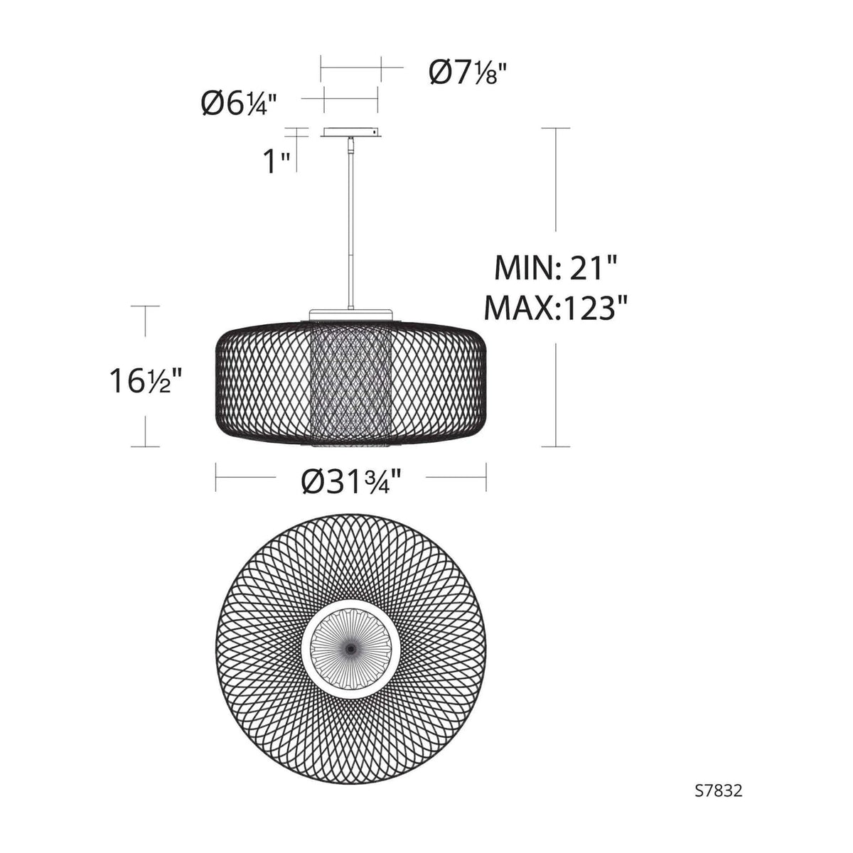 Schonbek Signature - Kodo Pendant - S7822-18H | Montreal Lighting & Hardware