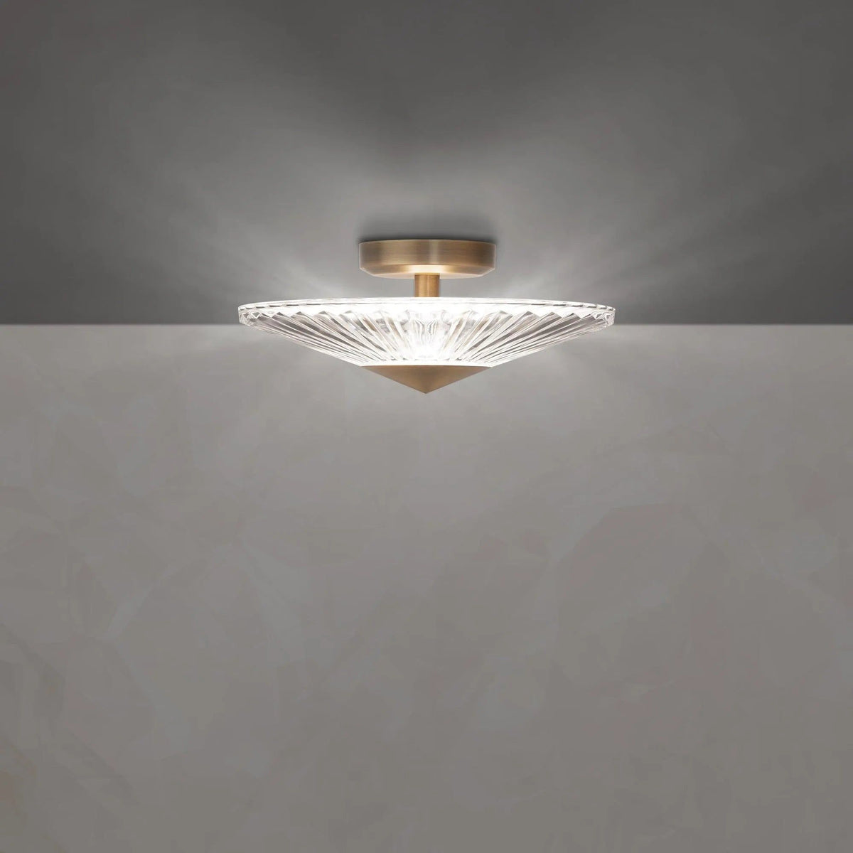 Schonbek Signature - Origami Semi-Flush Mount - S7212-700H | Montreal Lighting & Hardware