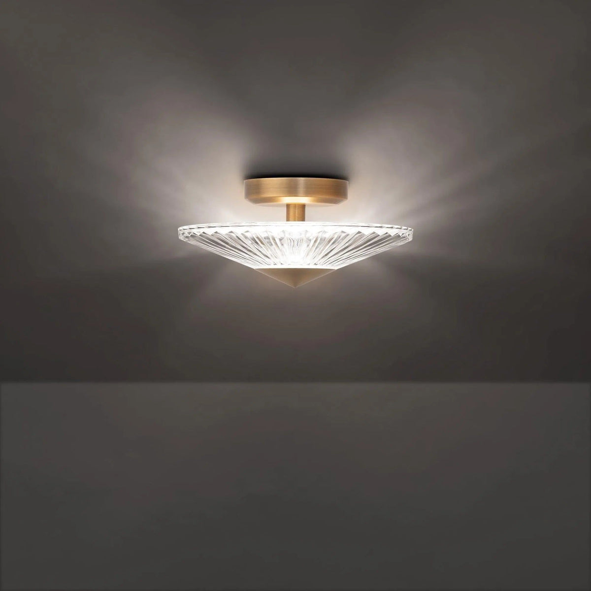 Schonbek Signature - Origami Semi-Flush Mount - S7212-700H | Montreal Lighting & Hardware