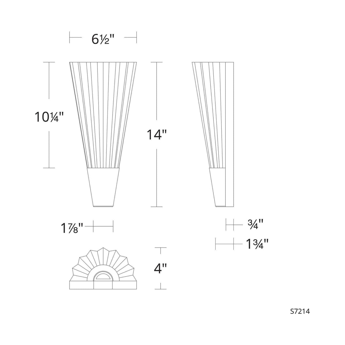 Schonbek Signature - Origami Wall Sconce - S7214-700H | Montreal Lighting & Hardware