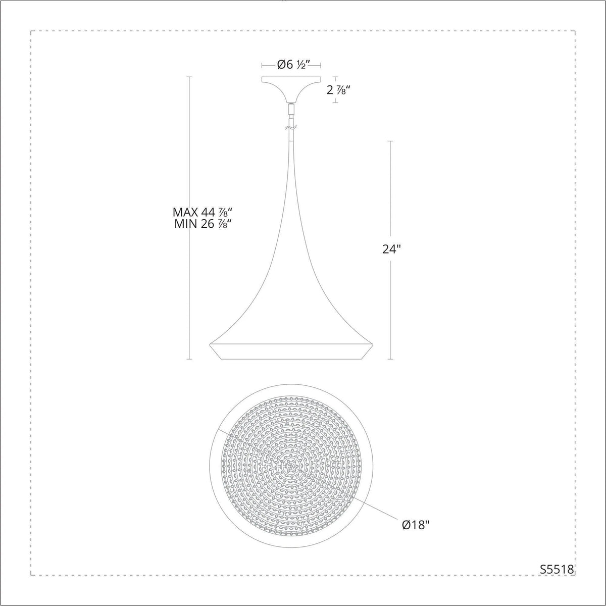 Schonbek Signature - Verita Pendant - S5508-18O | Montreal Lighting & Hardware