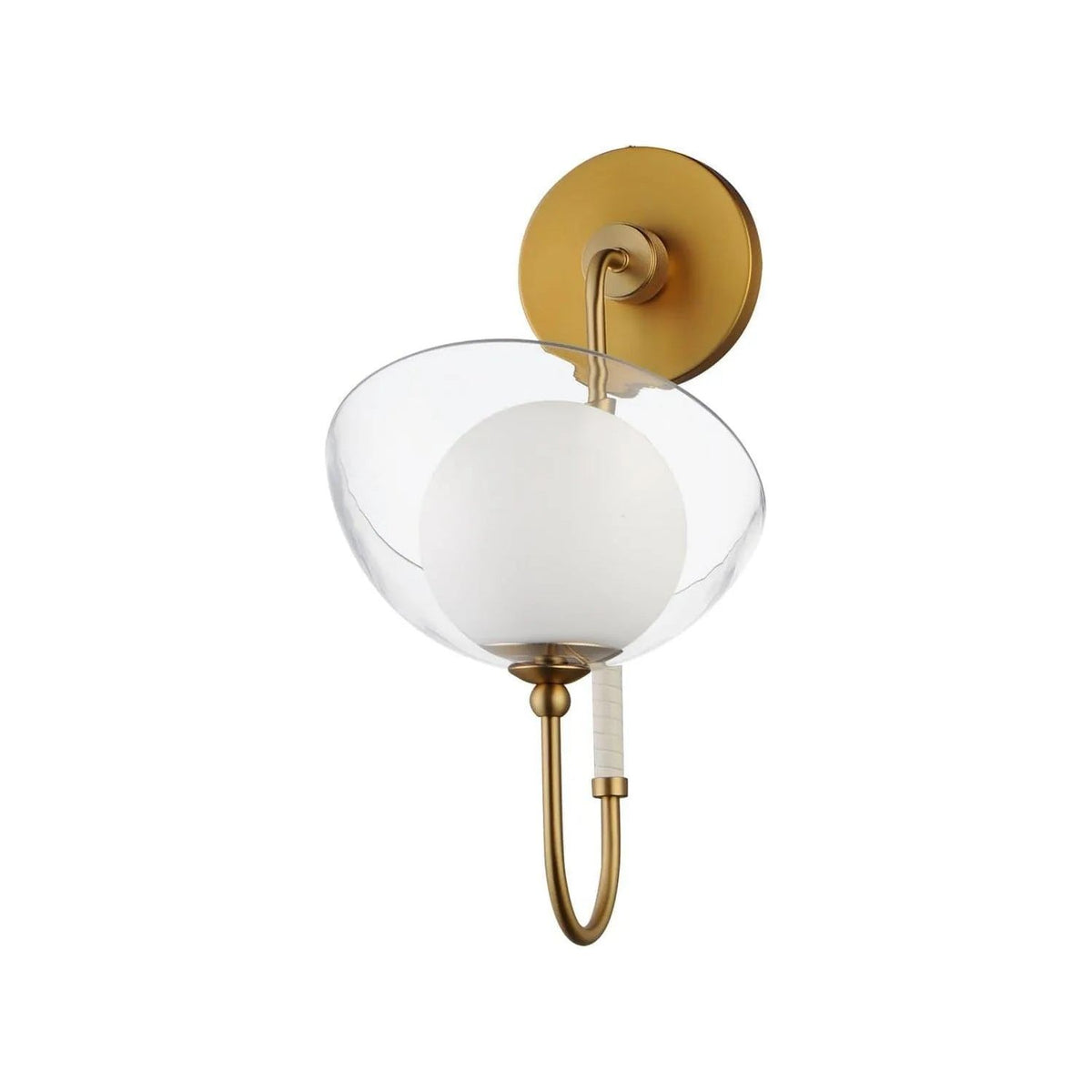 Studio M Lighting - Chapeau Hat Tip LED Wall Sconce - SM21301SBR | Montreal Lighting & Hardware