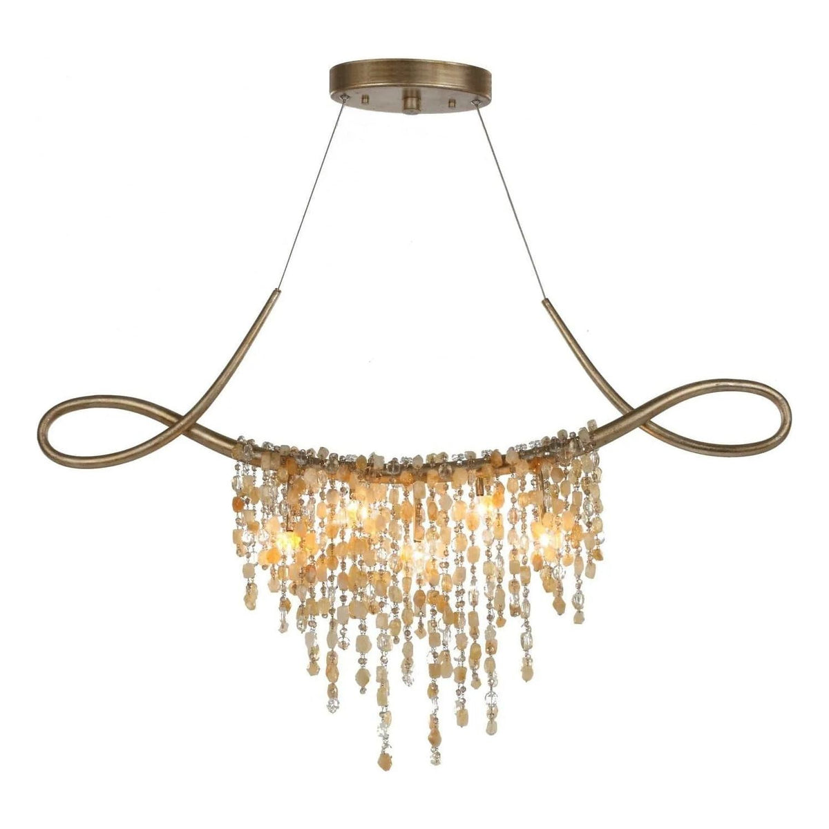 Studio M Lighting - Cradle Five Light Linear Chandelier - SM23834GS | Montreal Lighting & Hardware