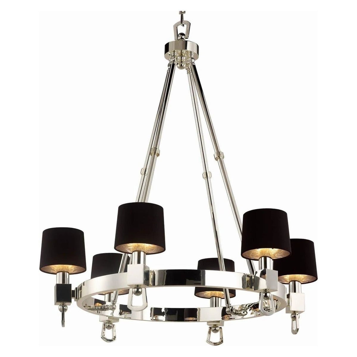 Studio M Lighting - Jefferson Six Light Chandelier - SM23766BTPS | Montreal Lighting & Hardware