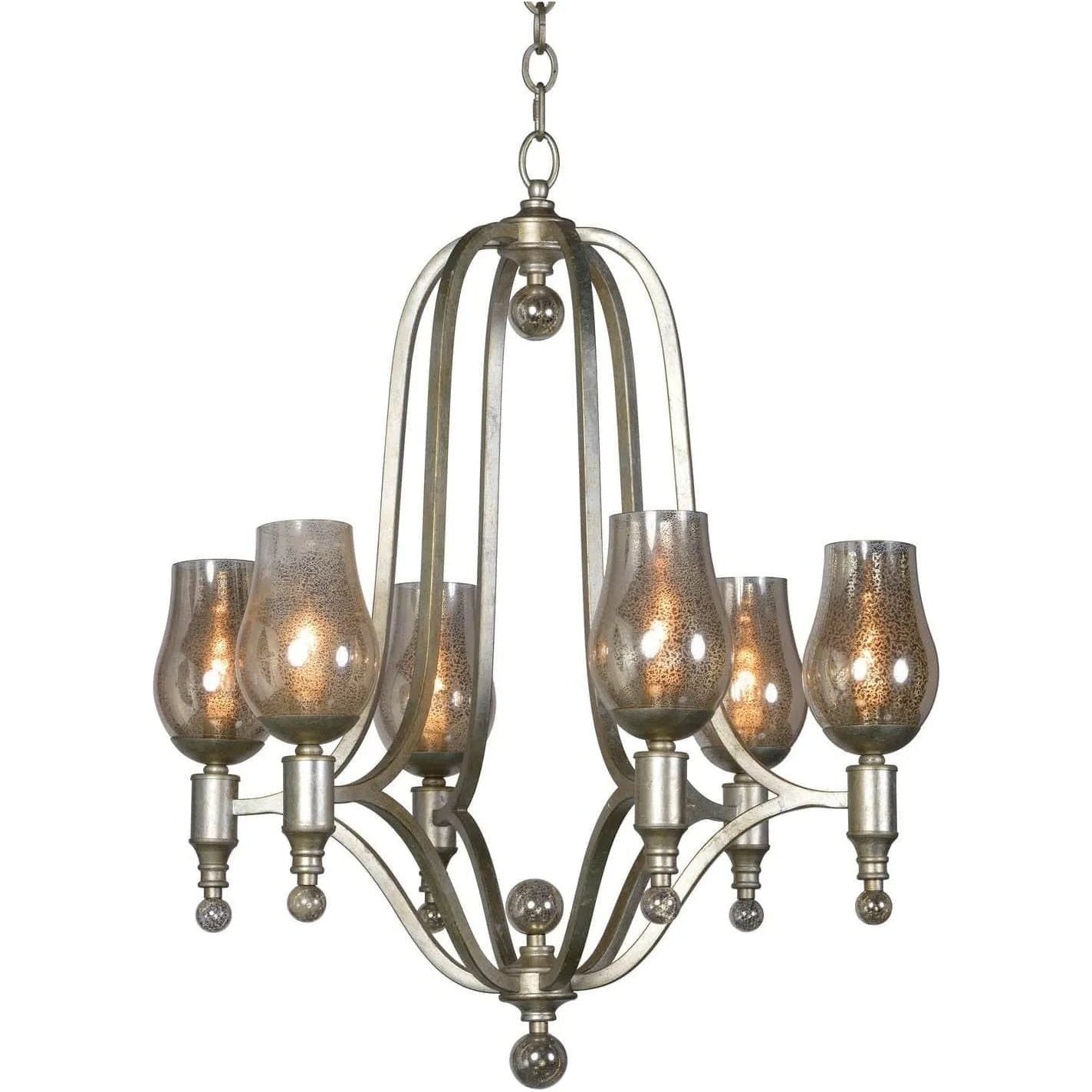 Studio M Lighting - Mirabelle Six Light Chandelier - SM23975MGSG | Montreal Lighting & Hardware