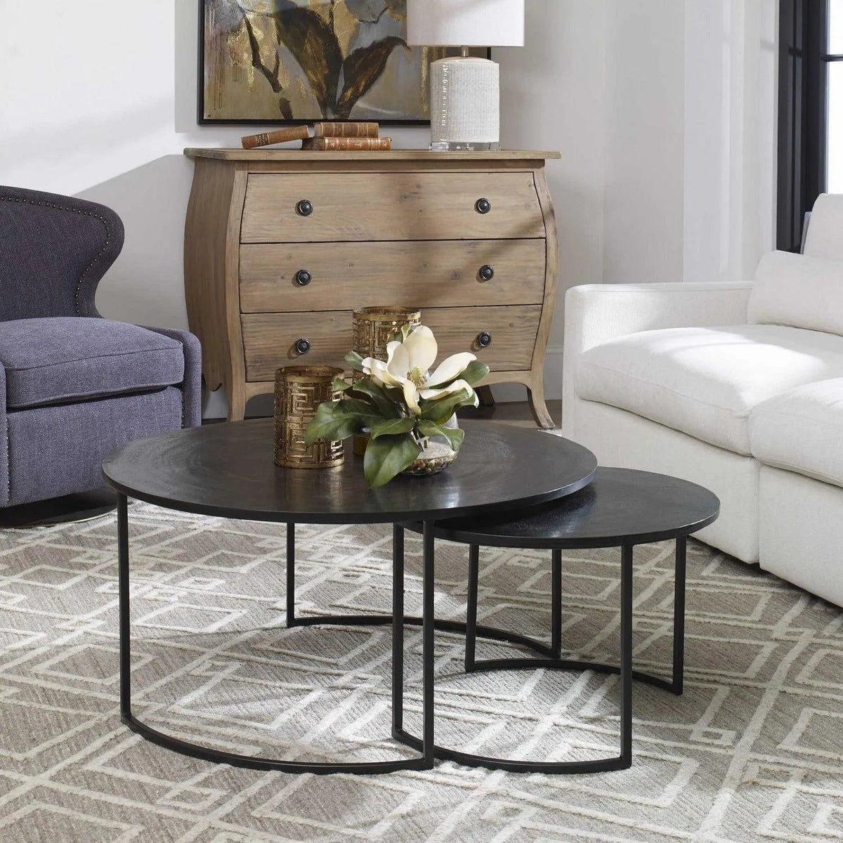 The Uttermost - Barnette Coffee Tables S/2 - 25109 | Montreal Lighting & Hardware