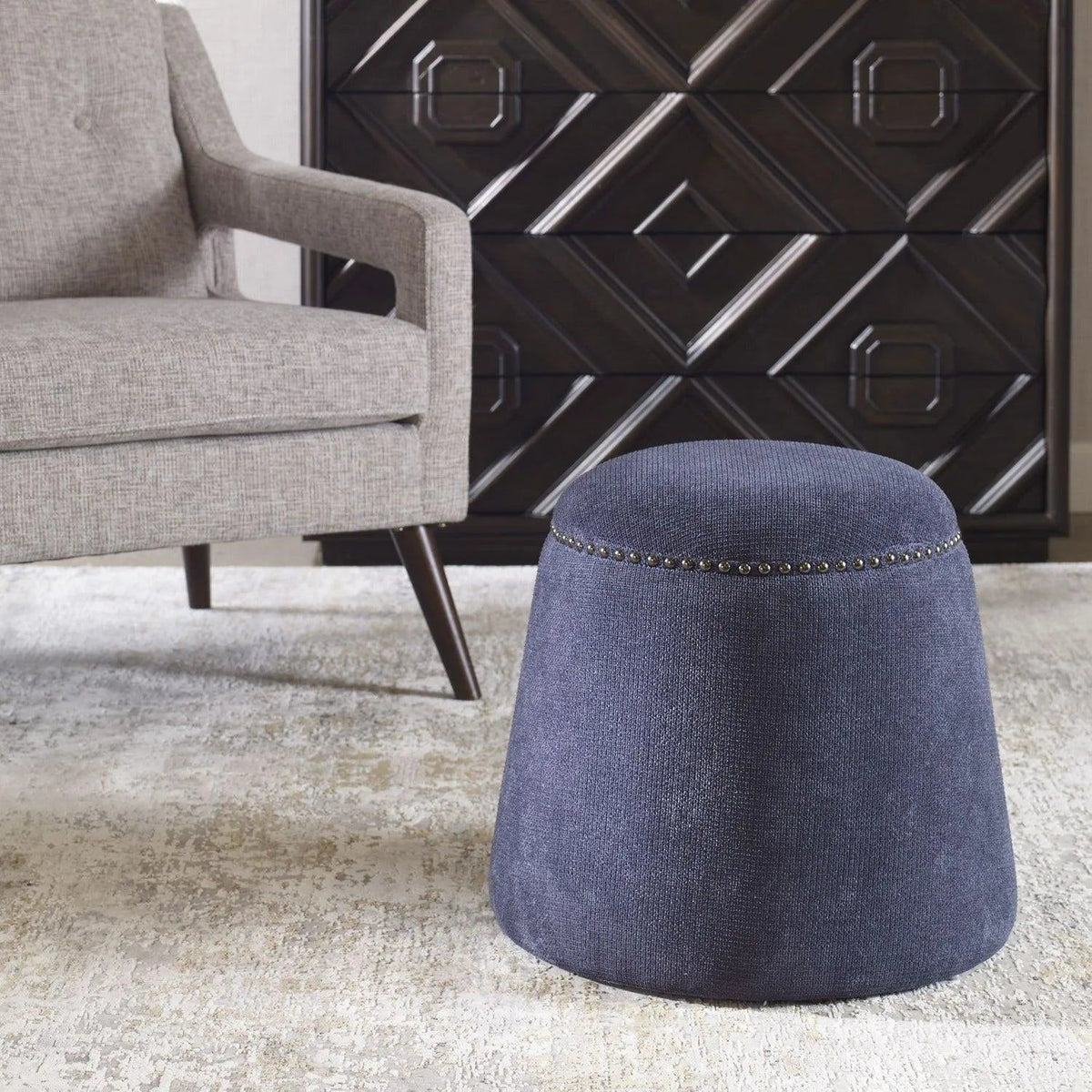 The Uttermost - Gumdrop Ottoman - 23708 | Montreal Lighting & Hardware