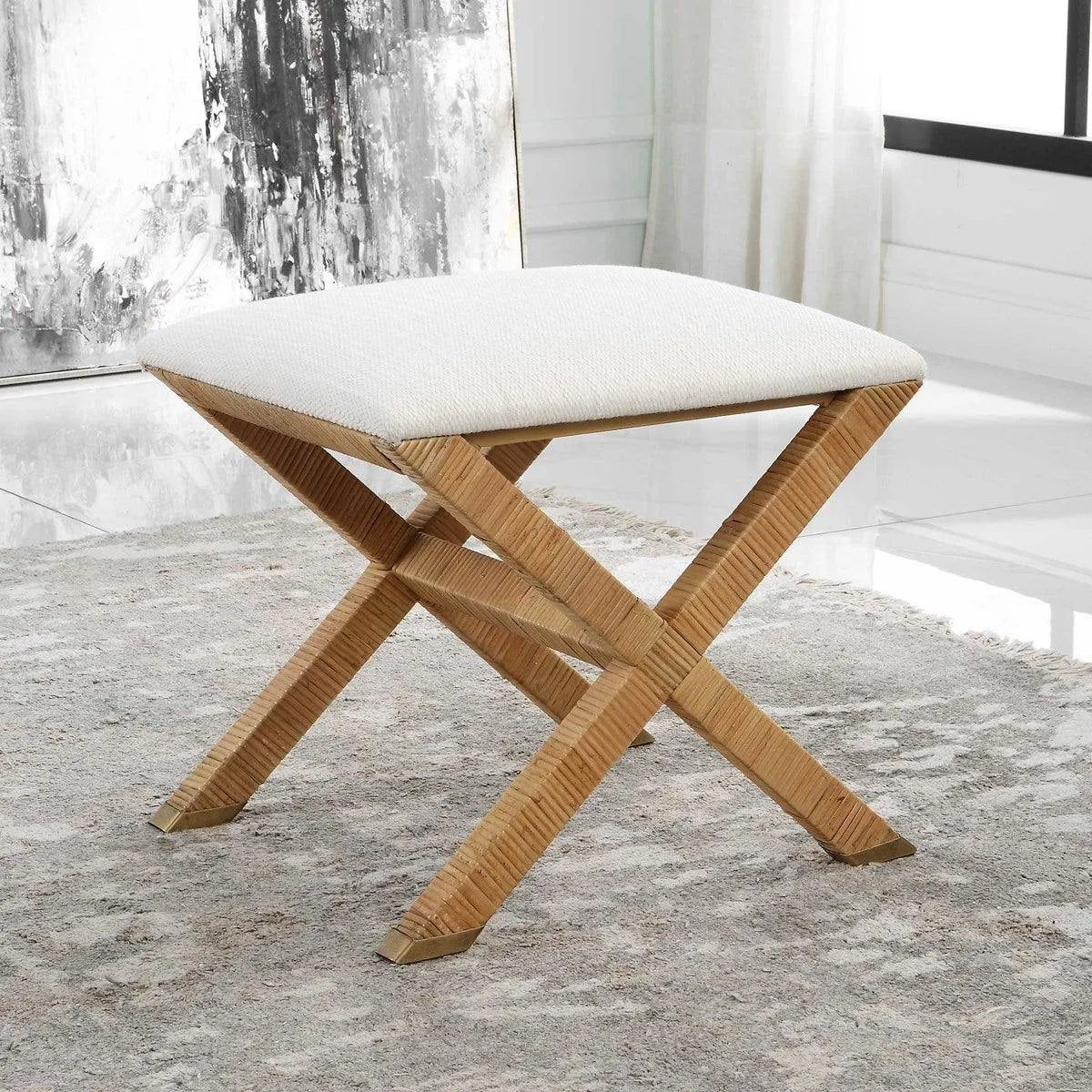 The Uttermost - St. Tropez Bench - 23745 | Montreal Lighting & Hardware