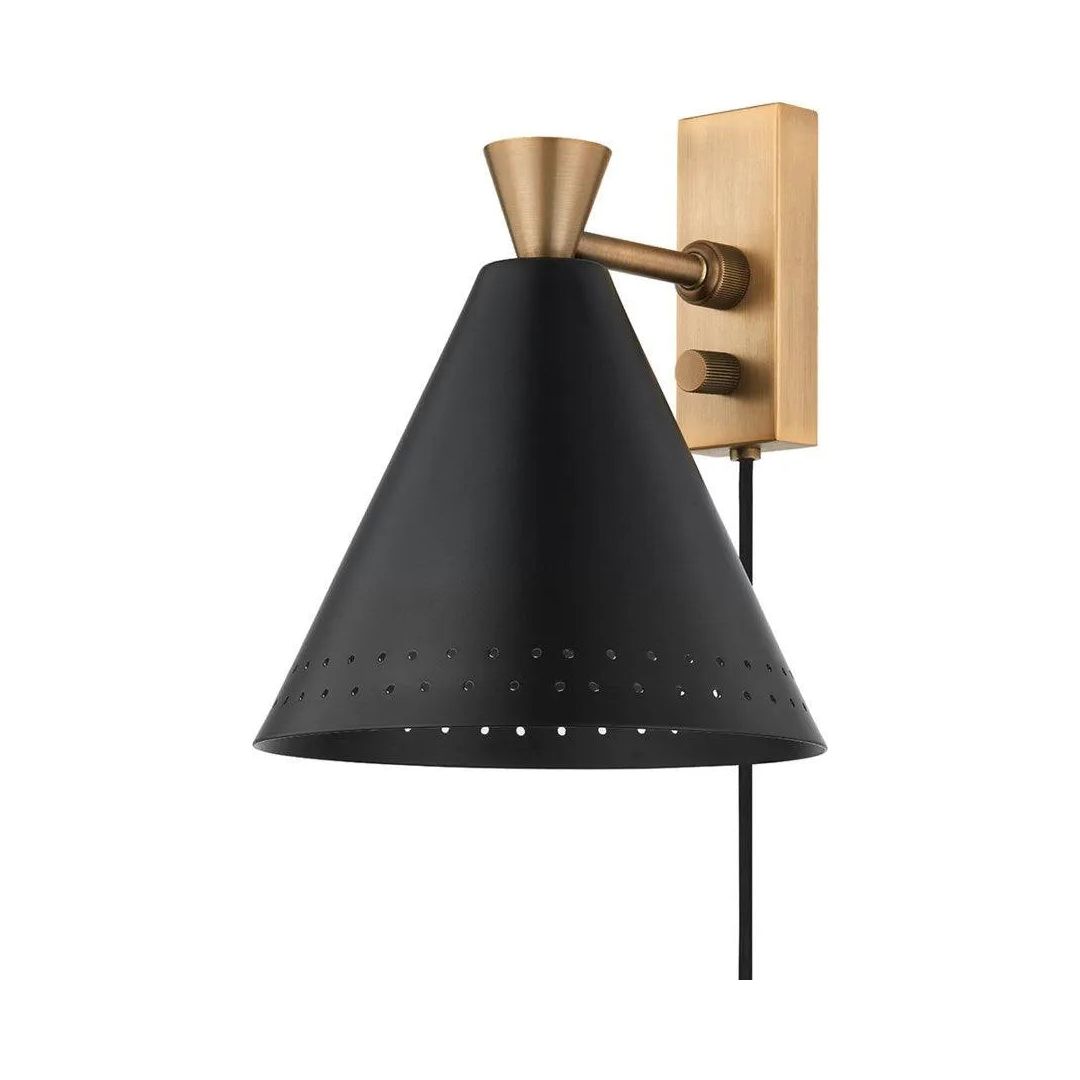 Troy Lighting - Arvin Wall Sconce - PTL3010-PBR/SBK | Montreal Lighting & Hardware