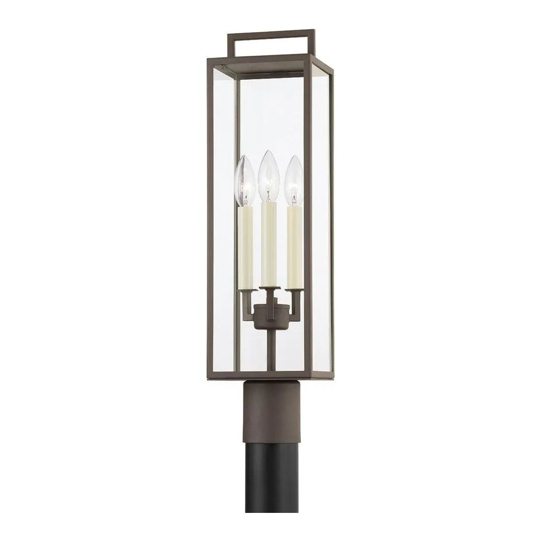 Troy Lighting - Beckham Exterior Post Mount - P6385-TBZ | Montreal Lighting & Hardware