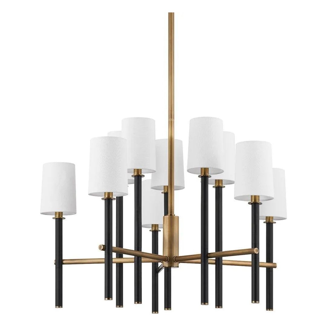 Troy Lighting - Belvedere Chandelier - F2832-PBR/TBK | Montreal Lighting & Hardware