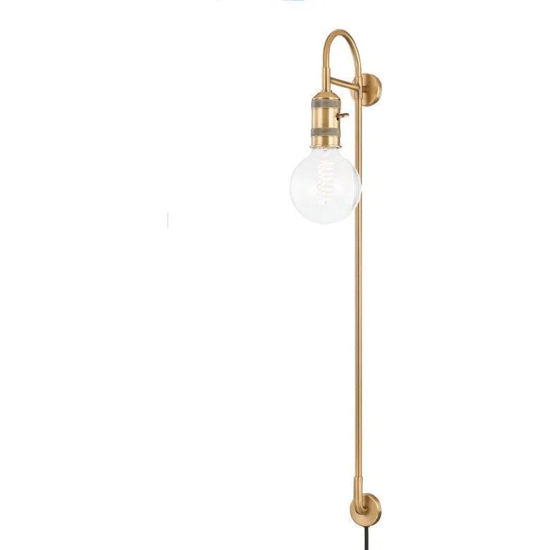 Troy Lighting - Dean Plug-In Wall Sconce - PTL8136-PBR | Montreal Lighting & Hardware