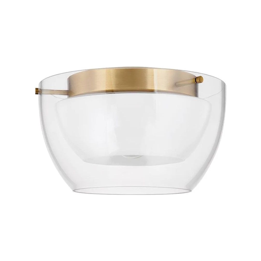 Troy Lighting - Dutton Flush Mount - C5114-PBR | Montreal Lighting & Hardware