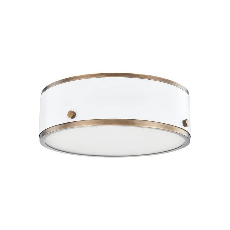 Troy Lighting - Eli LED Flush Mount - C8312-PBR/SWH | Montreal Lighting & Hardware