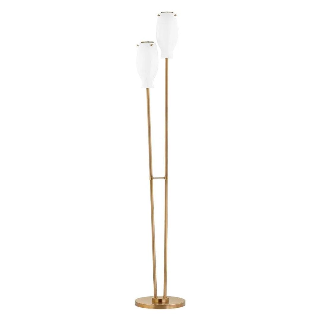 Troy Lighting - Geyser Floor Lamp - PFL1668-PBR | Montreal Lighting & Hardware