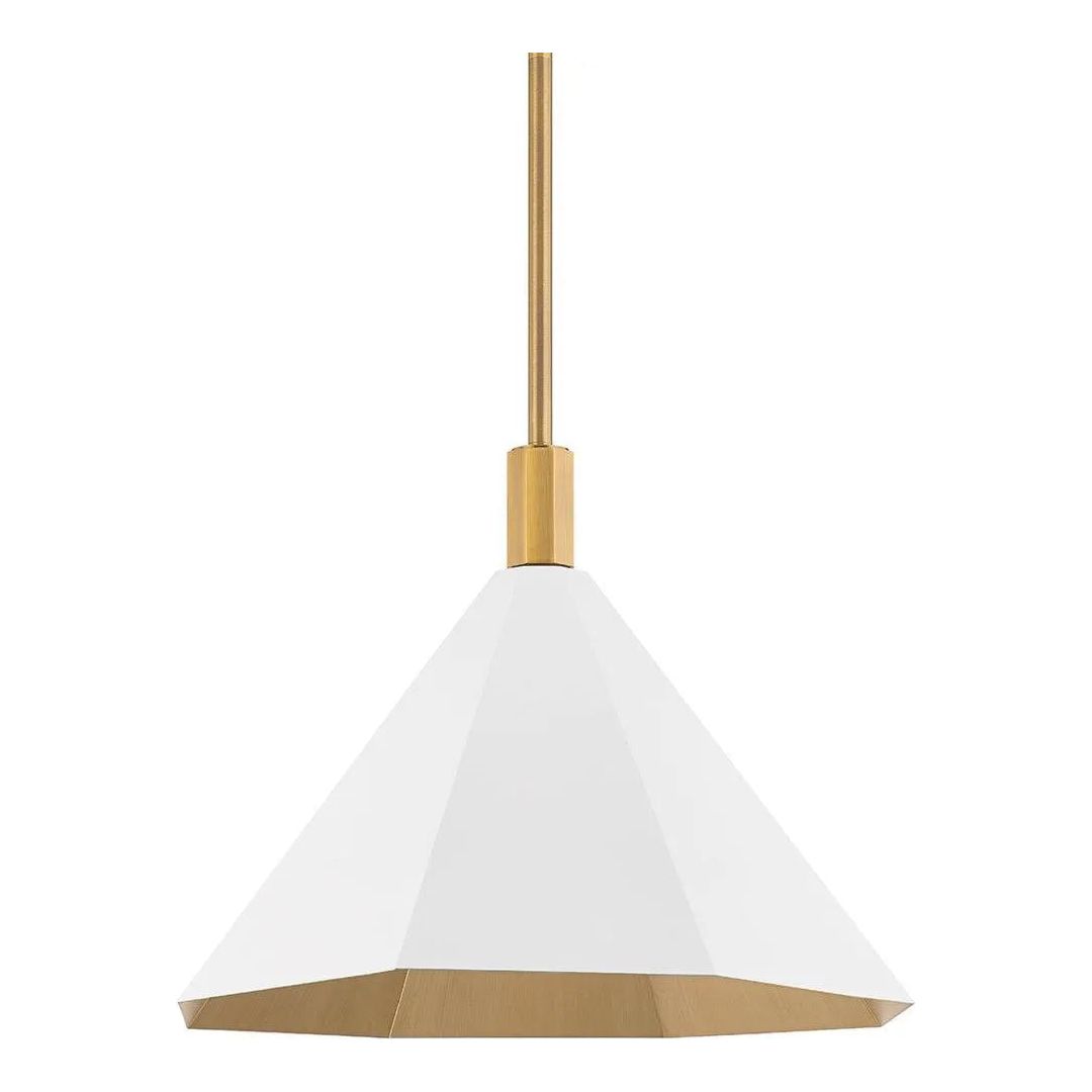 Troy Lighting - Huntley Pendant - F8322-PBR/SWH | Montreal Lighting & Hardware