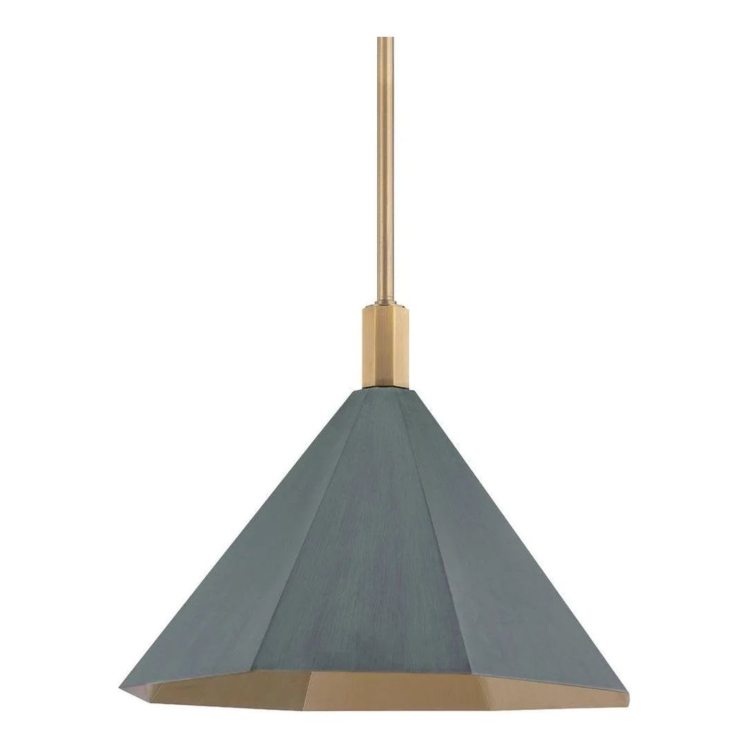 Troy Lighting - Huntley Pendant - F8322-PBR/VER | Montreal Lighting & Hardware