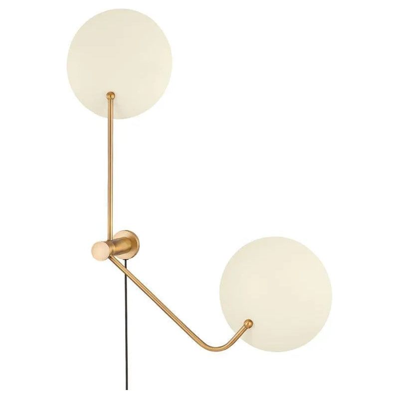 Troy Lighting - Leif Wall Sconce - PTL8141-PBR/SSD | Montreal Lighting & Hardware