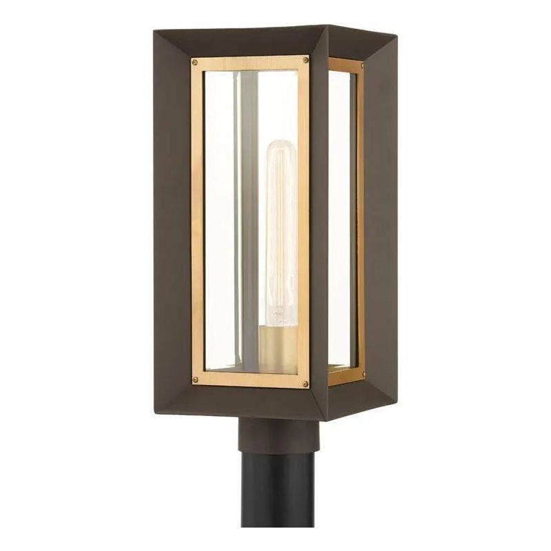 Troy Lighting - Lowry Exterior Post Mount - P4055-TBZ/PBR | Montreal Lighting & Hardware