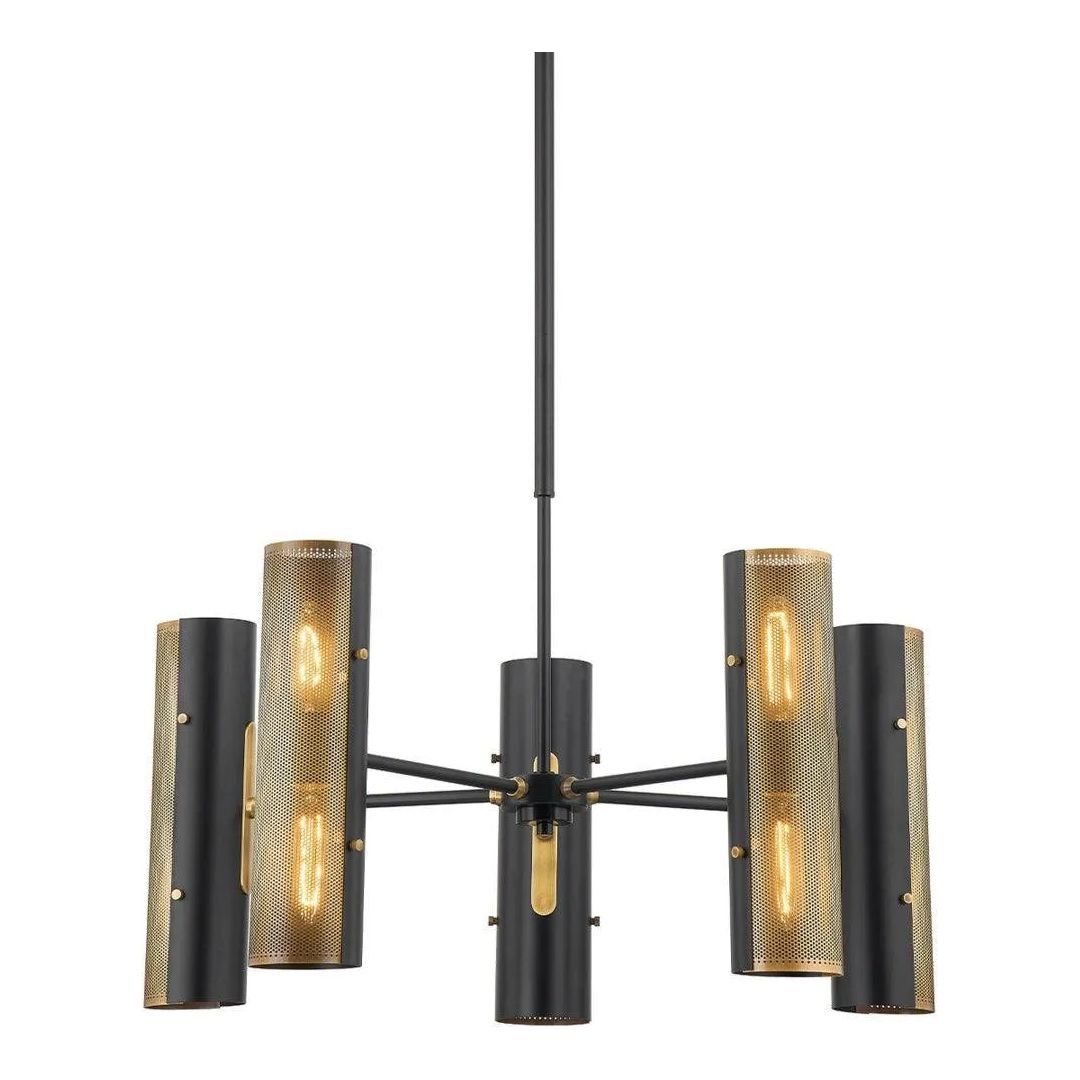 Troy Lighting - Mikka Chandelier - F5630-PBR/SBK | Montreal Lighting & Hardware