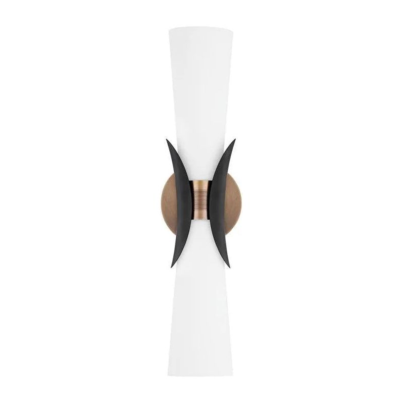 Troy Lighting - Muncie Wall Sconce - B2102-PBR/SBK | Montreal Lighting & Hardware